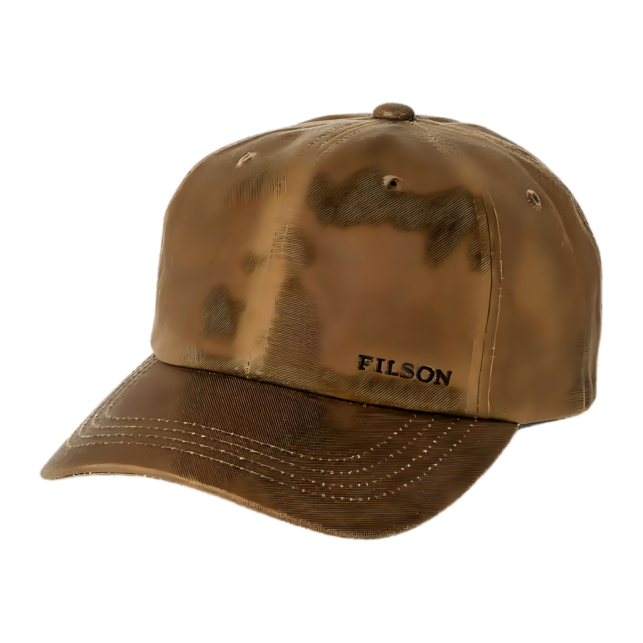 Oil Tin Low-Profile Logger Cap - Dark Tan