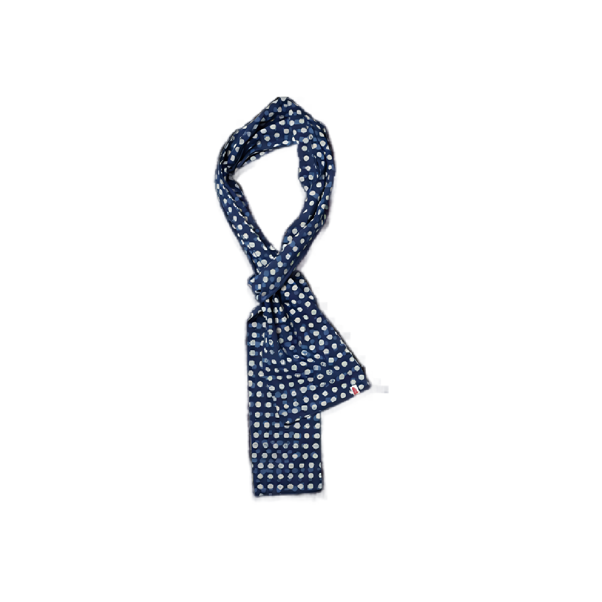 Dot Japanese Style Scarf - Blue