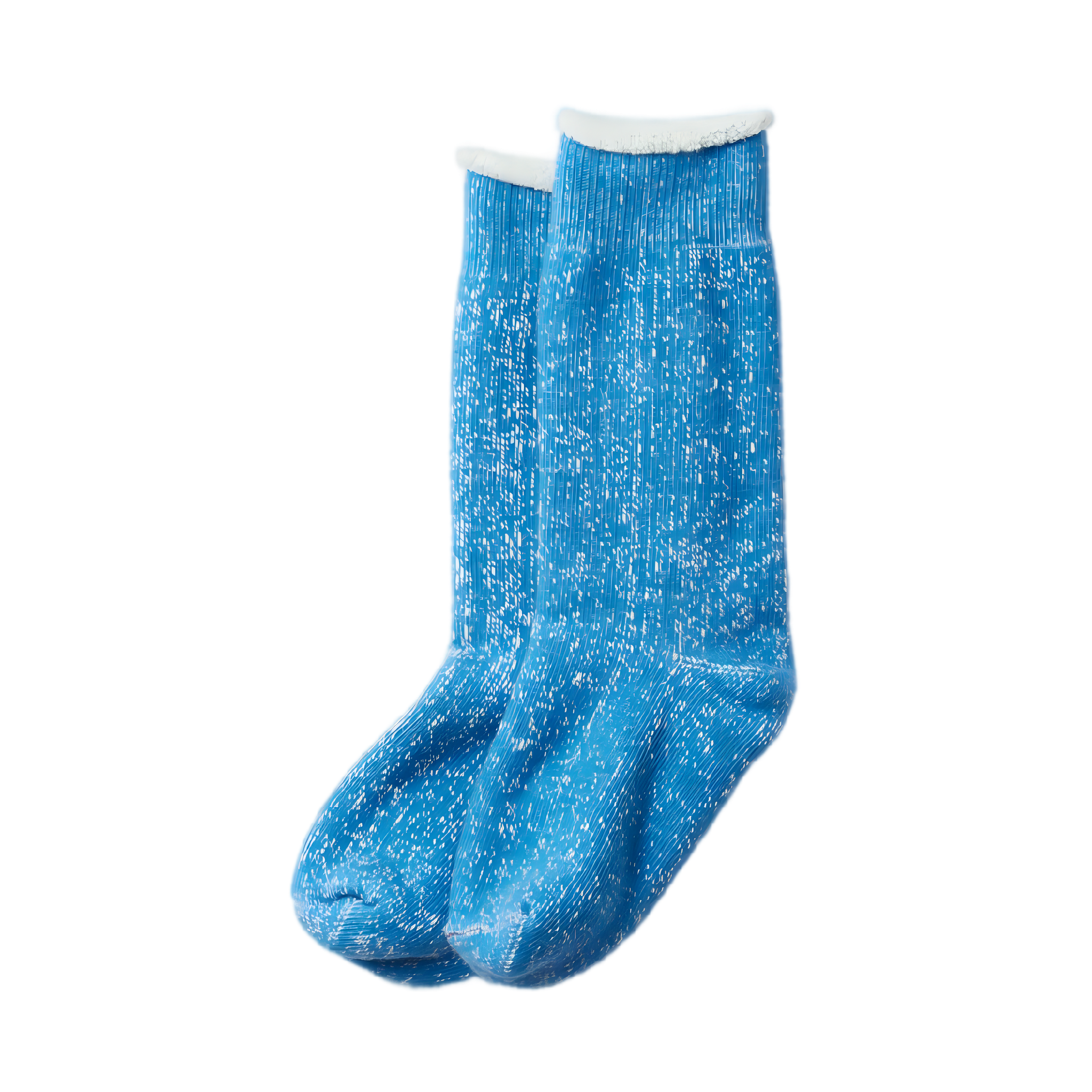 Double Face Crew Socks - Blue