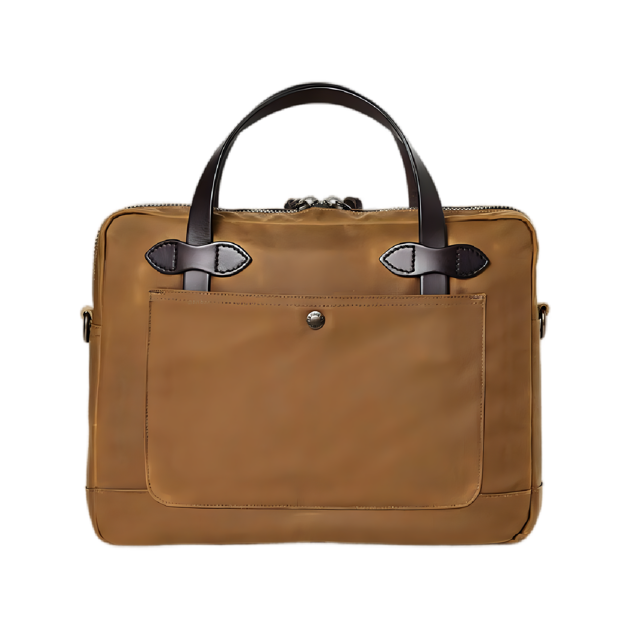 Tin Cloth Compact Briefcase - Dark Tan