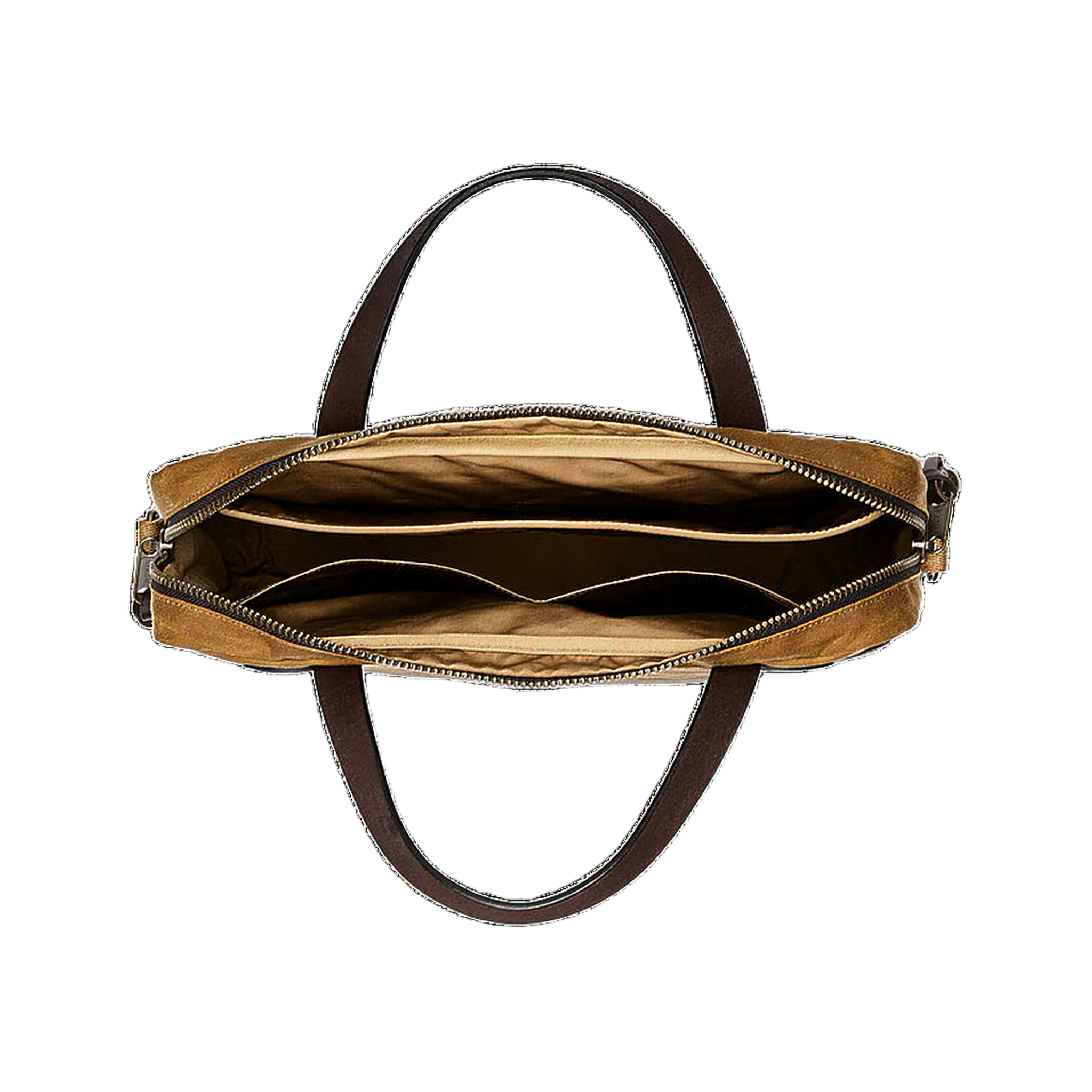 Tin Cloth Compact Briefcase - Dark Tan