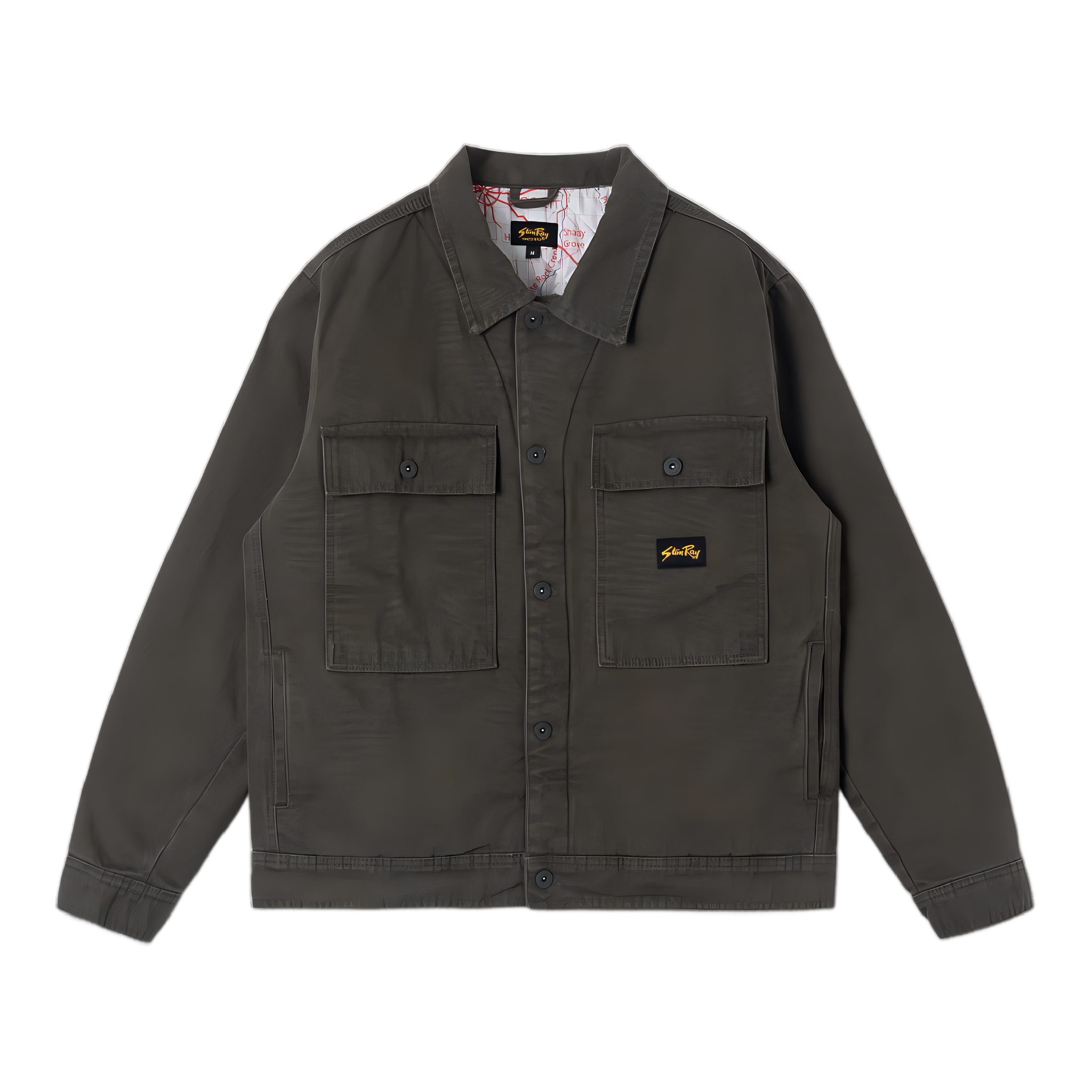Lined Trucker Jacket - Charcoal Duck