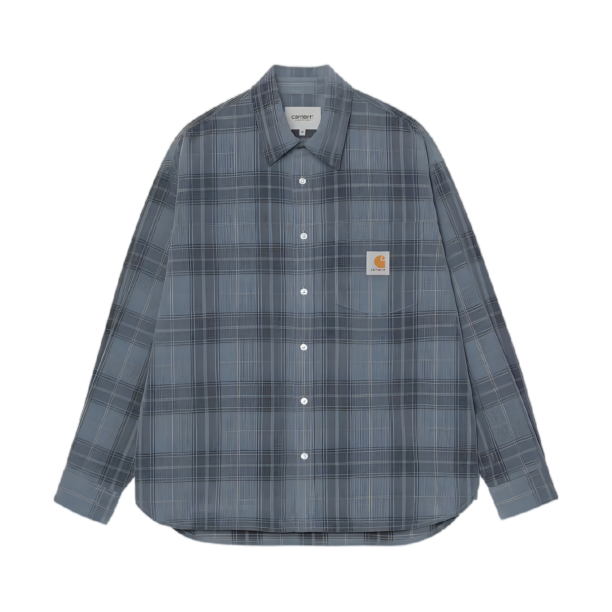 L/S Wilber Shirt - Wilber Check, Velvet Blue