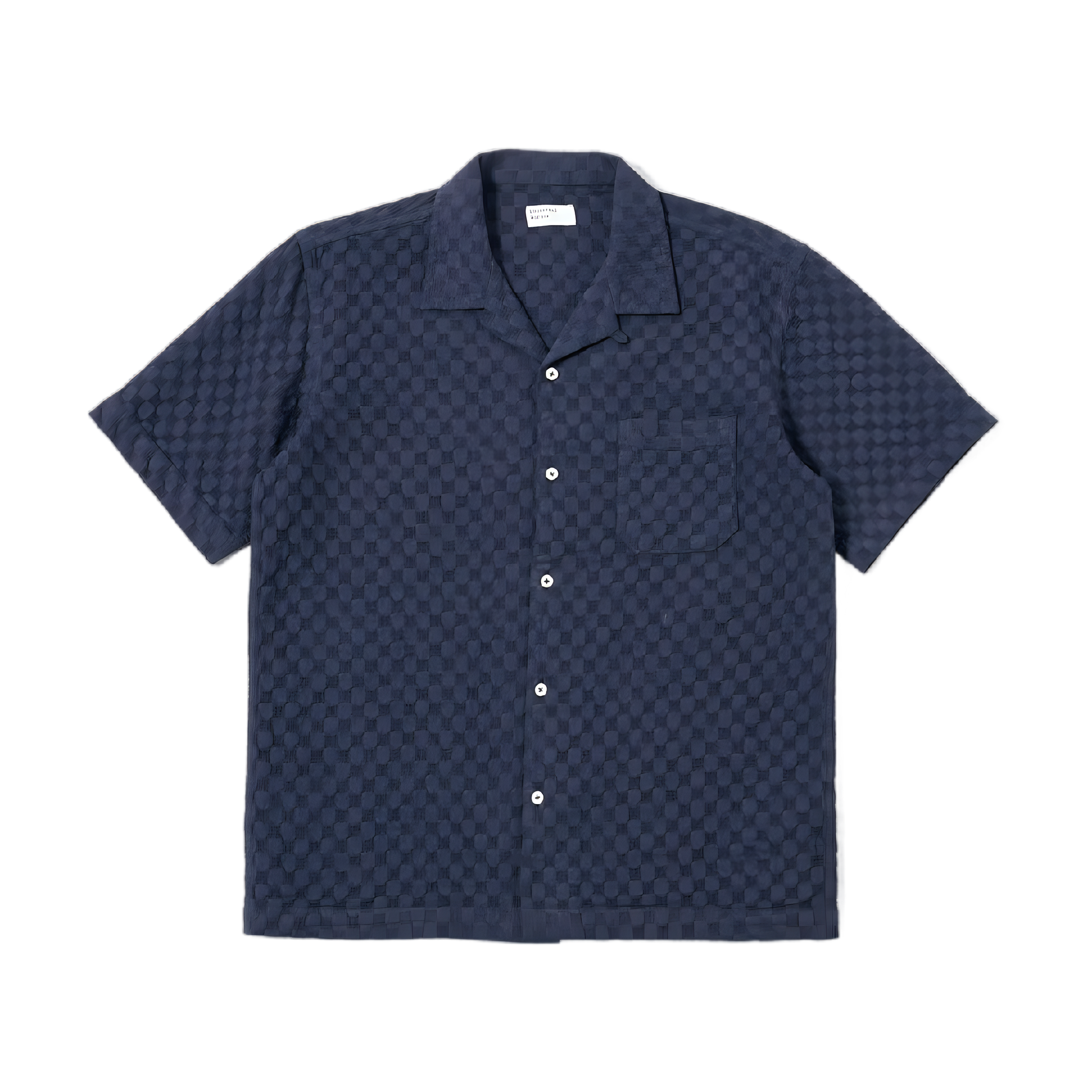Road Shirt - Dot Waffle, Navy