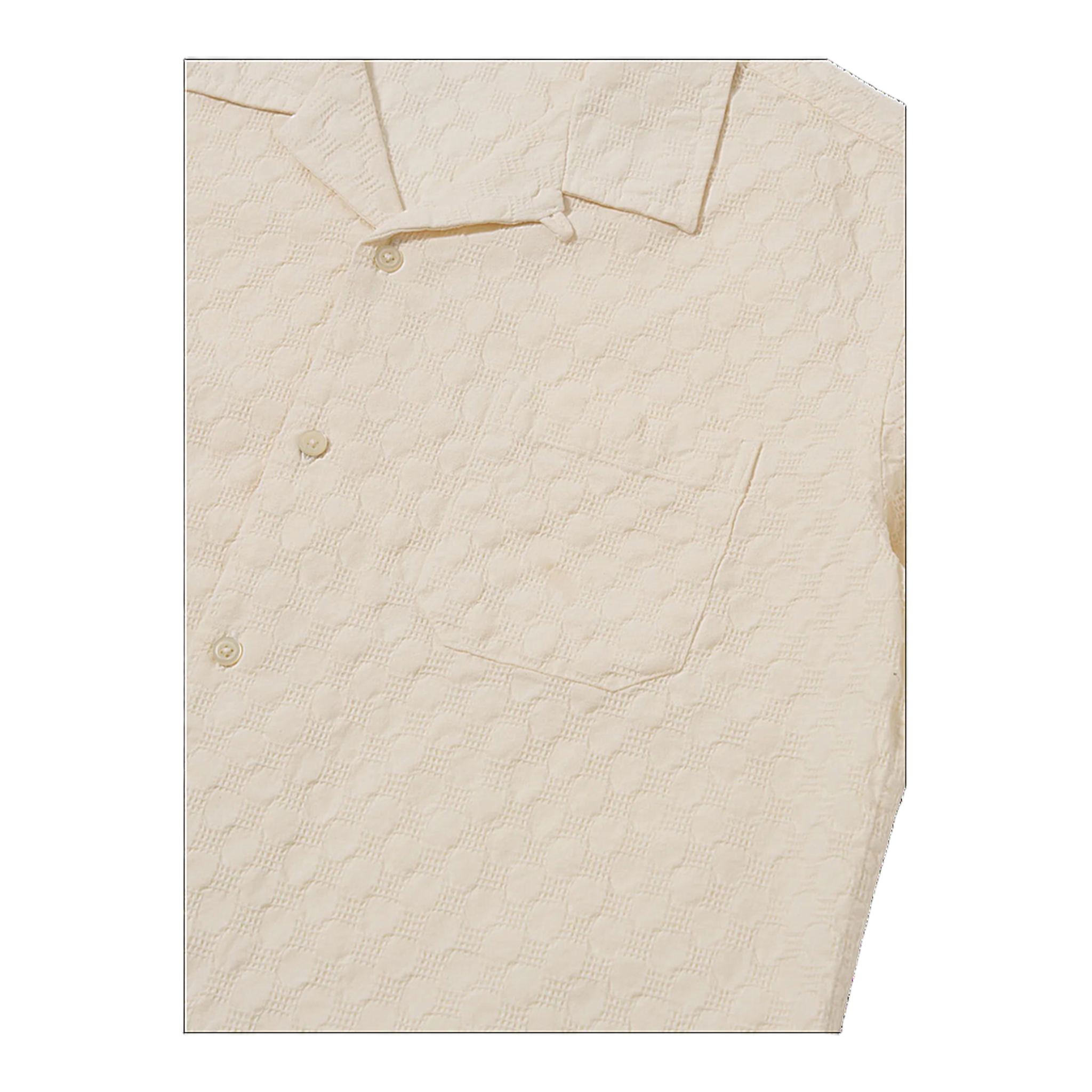 Road Shirt - Dot Waffle, Ecru