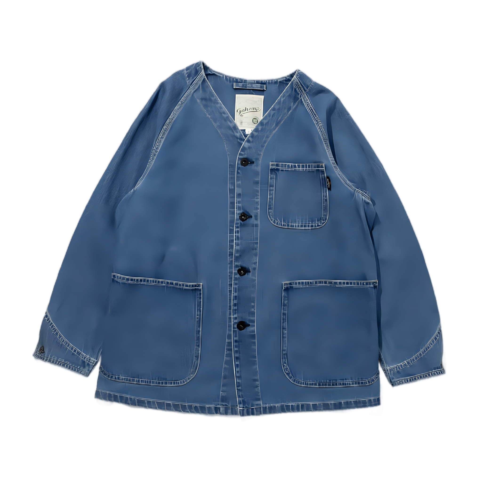 No Collar Coverall - Used Wash