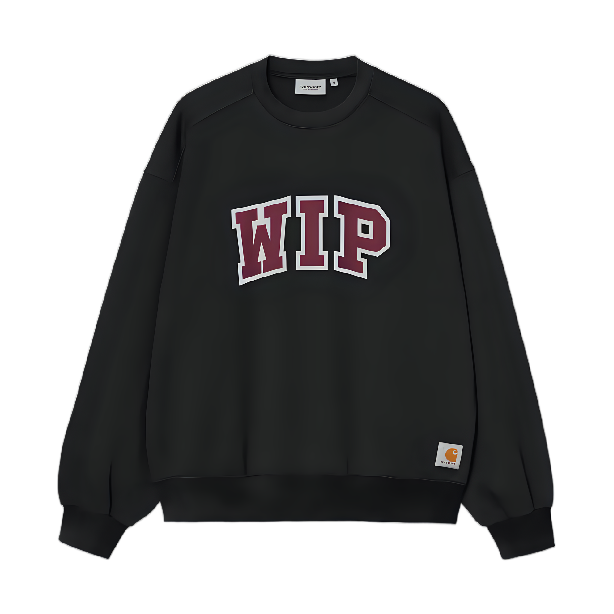 WIP III Sweat - Black, Heavy Stone Wash