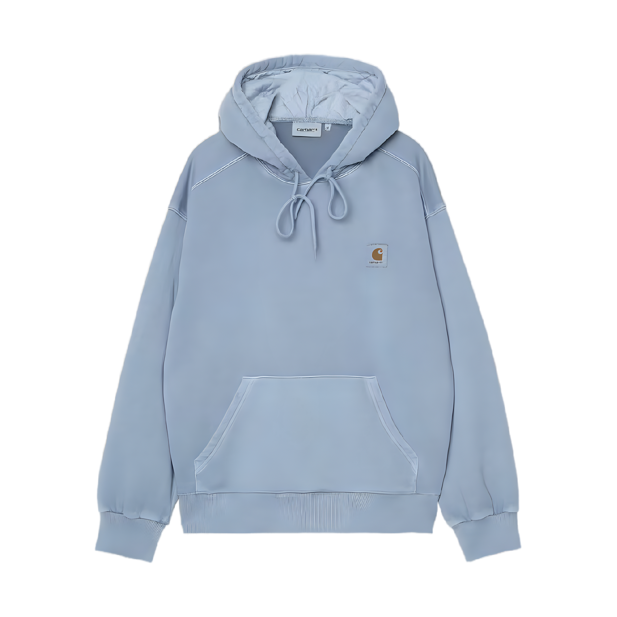 Hooded Nelson Sweatshirt - Gentle Blue, Garment Dyed