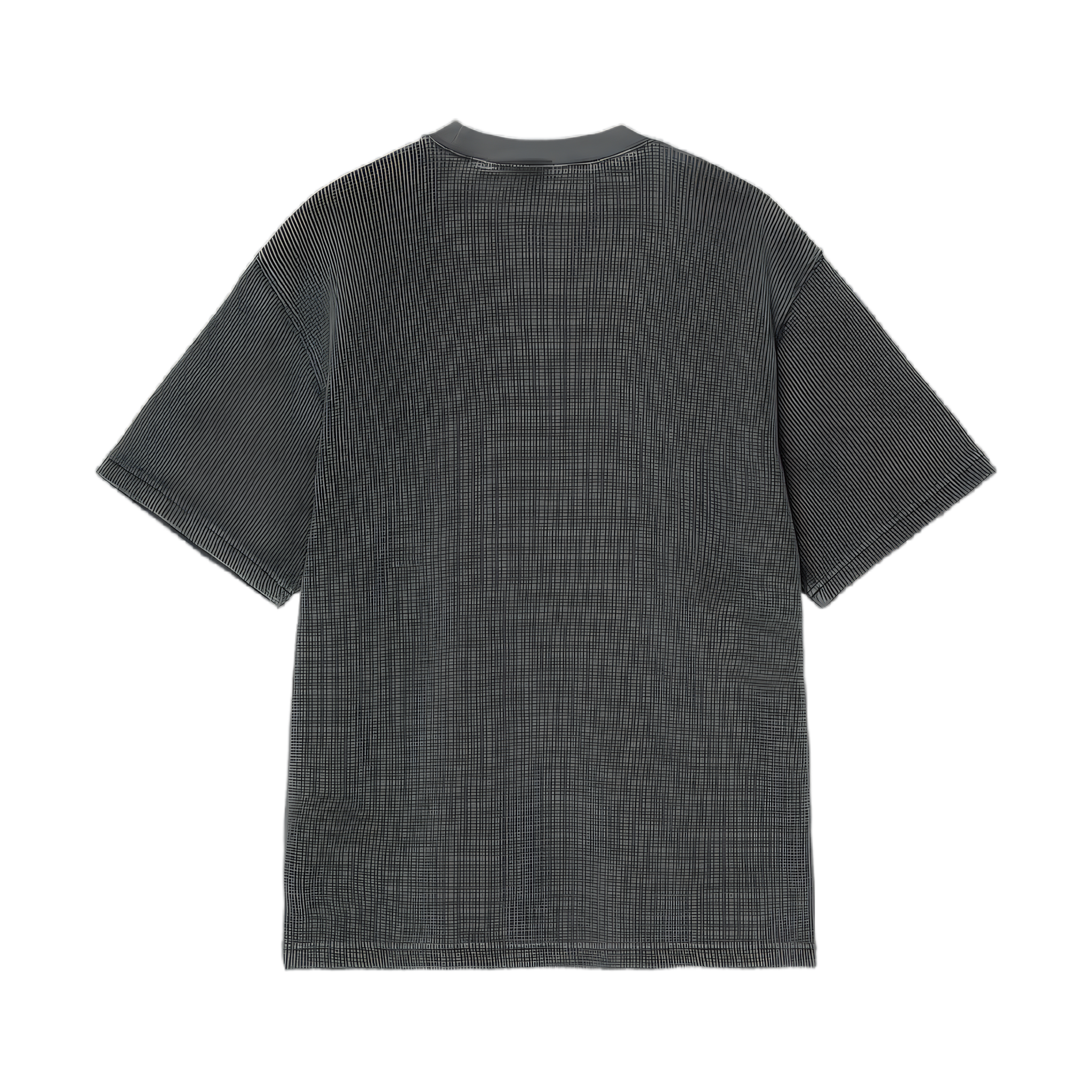 S/S Nelson Waffle T-Shirt - Black, Garment Dyed