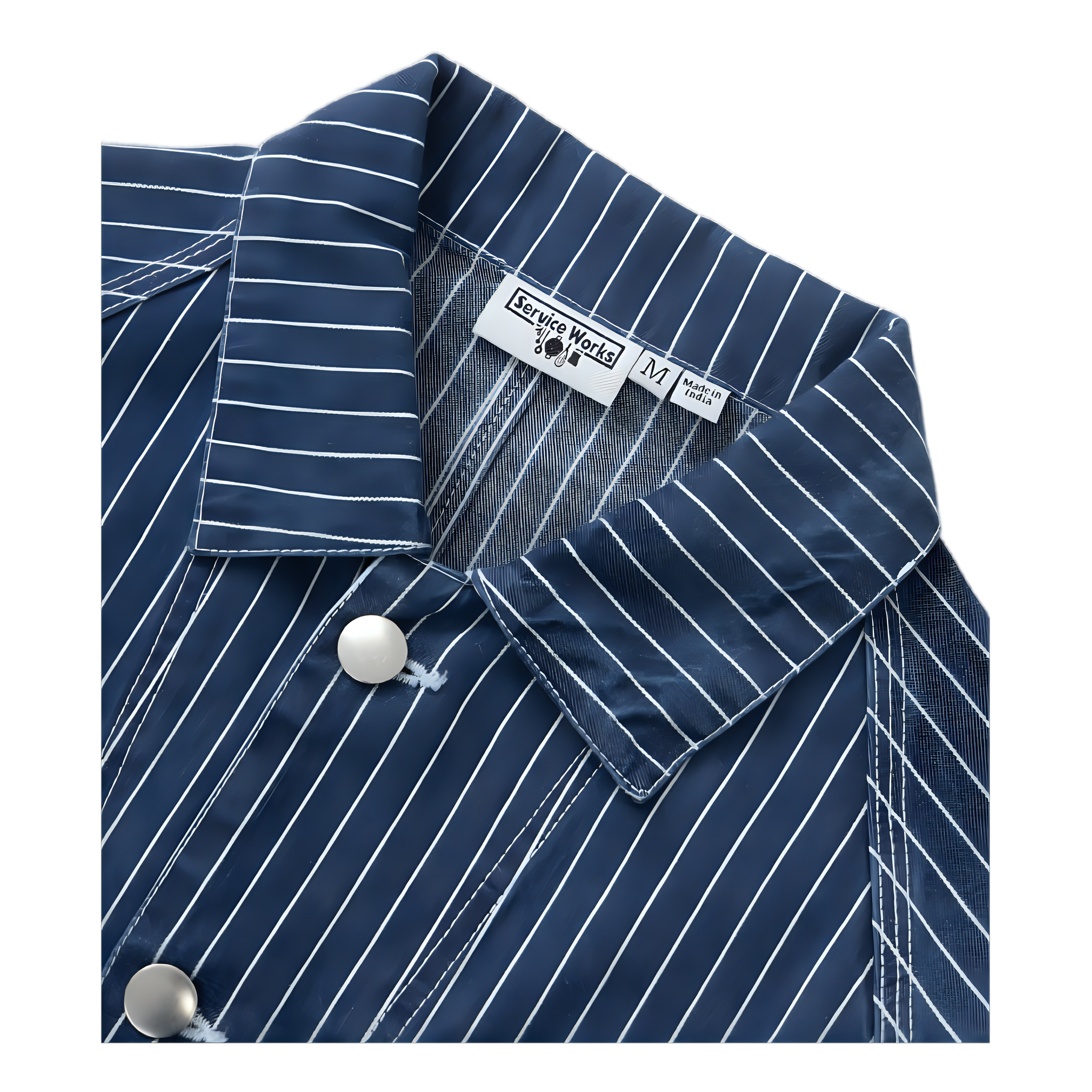 Pinstripe Denim Coverall 2.0 - Indigo