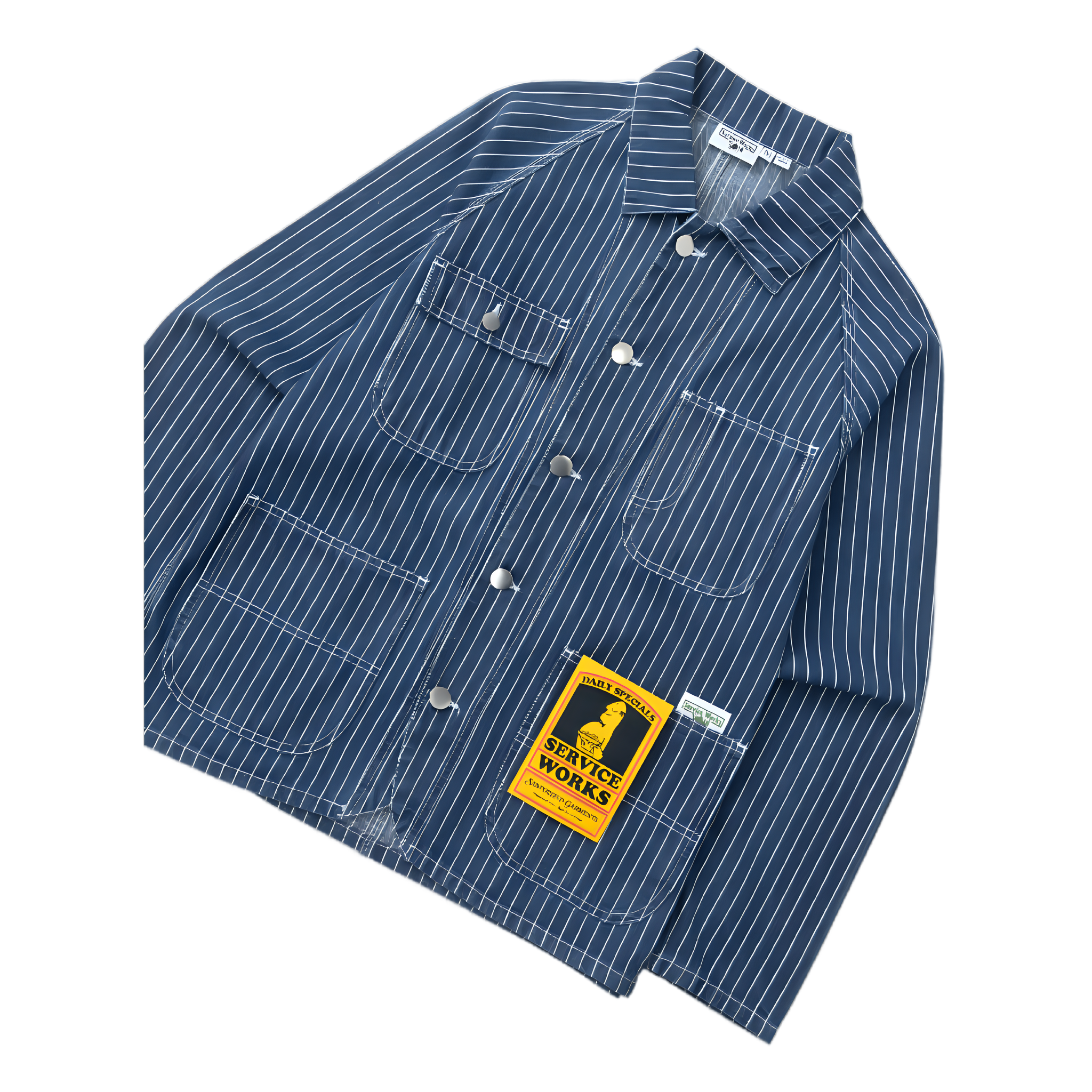 Pinstripe Denim Coverall 2.0 - Indigo