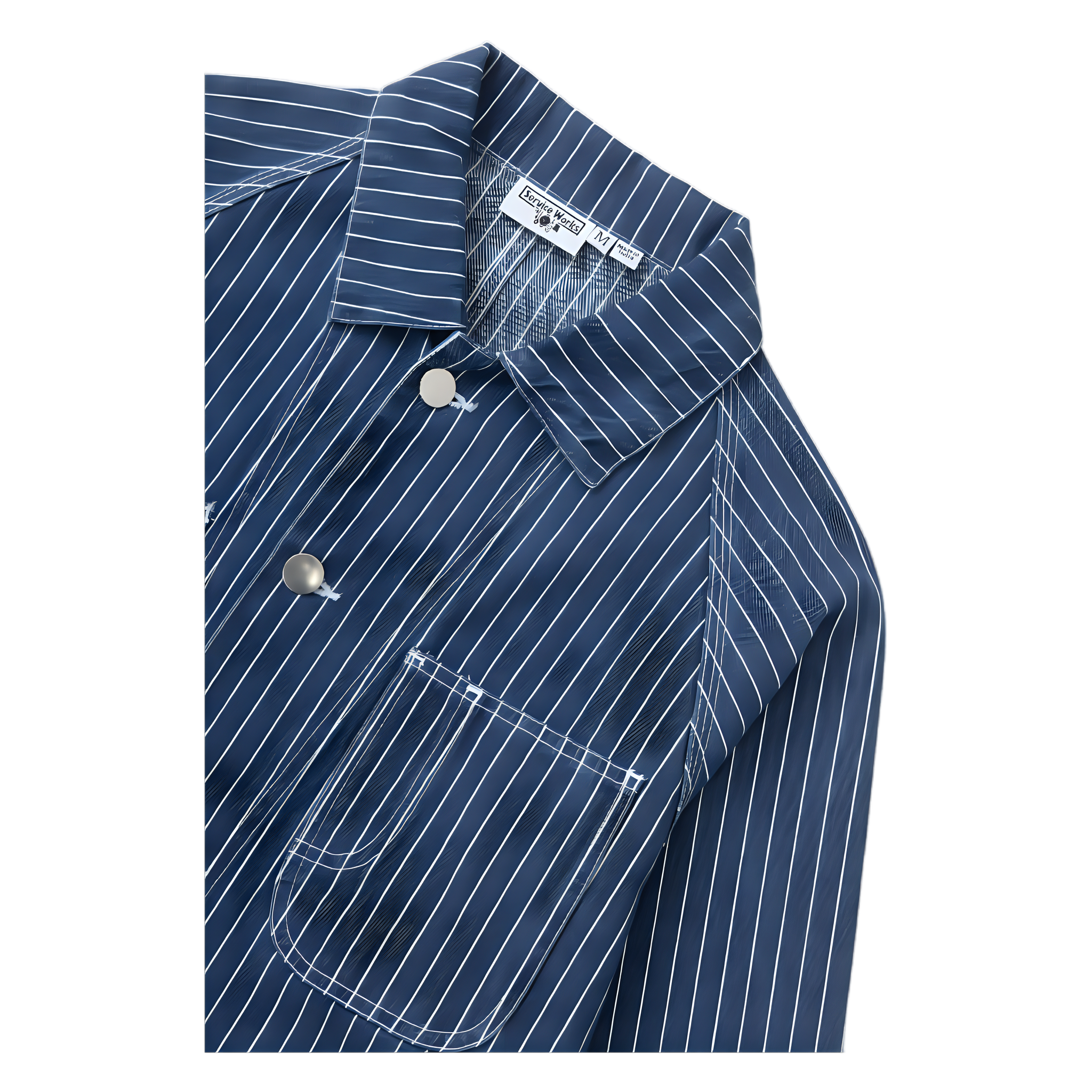 Pinstripe Denim Coverall 2.0 - Indigo