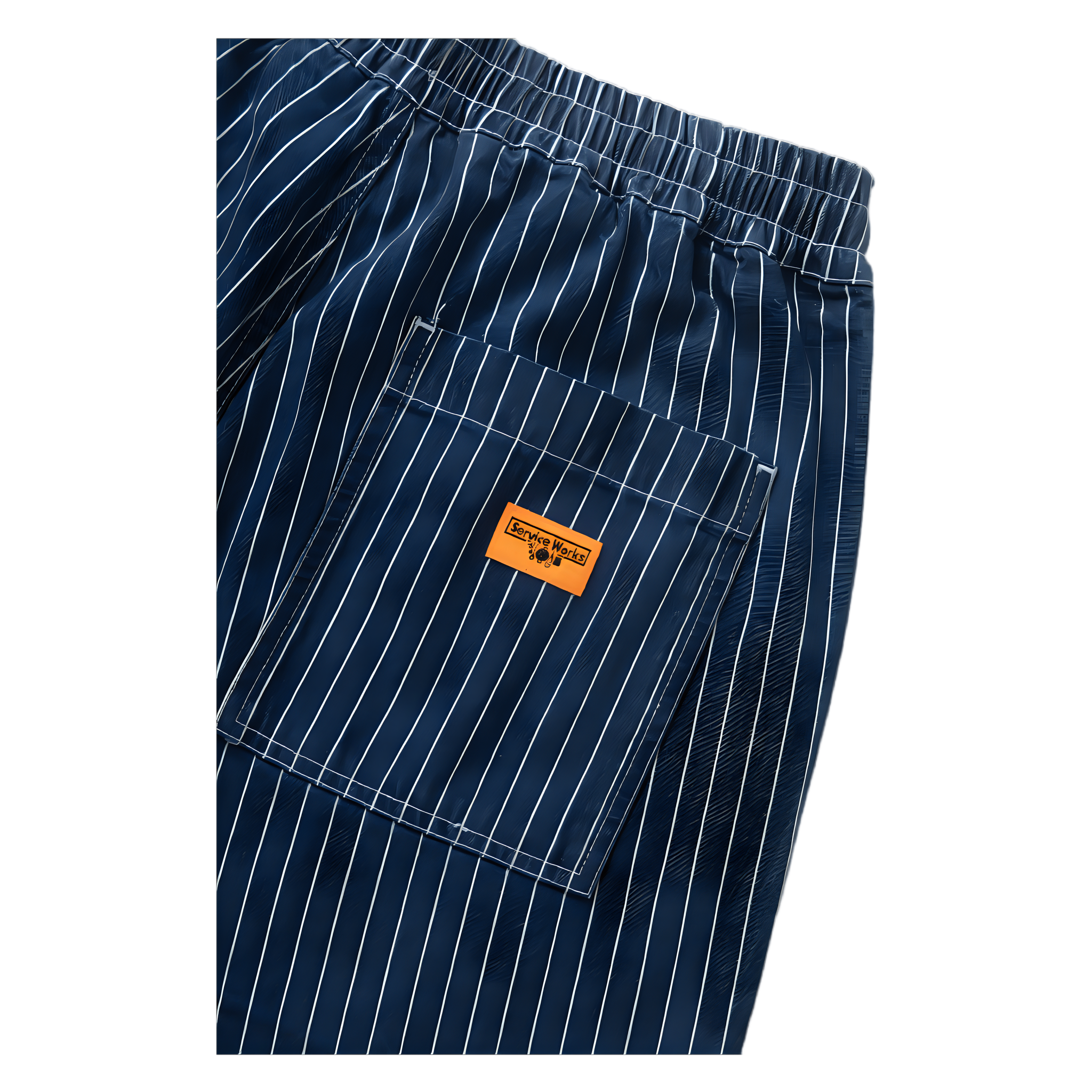 Pinstripe Denim Chef pant - Indigo