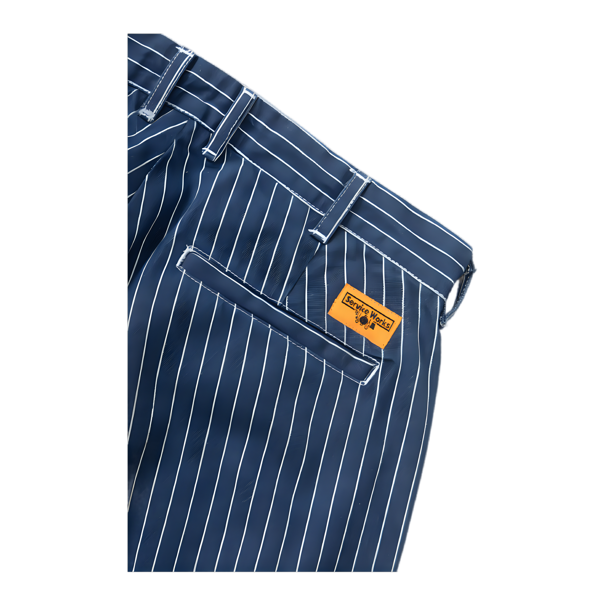 Pinstripe Denim Part Timer Shorts - Indigo