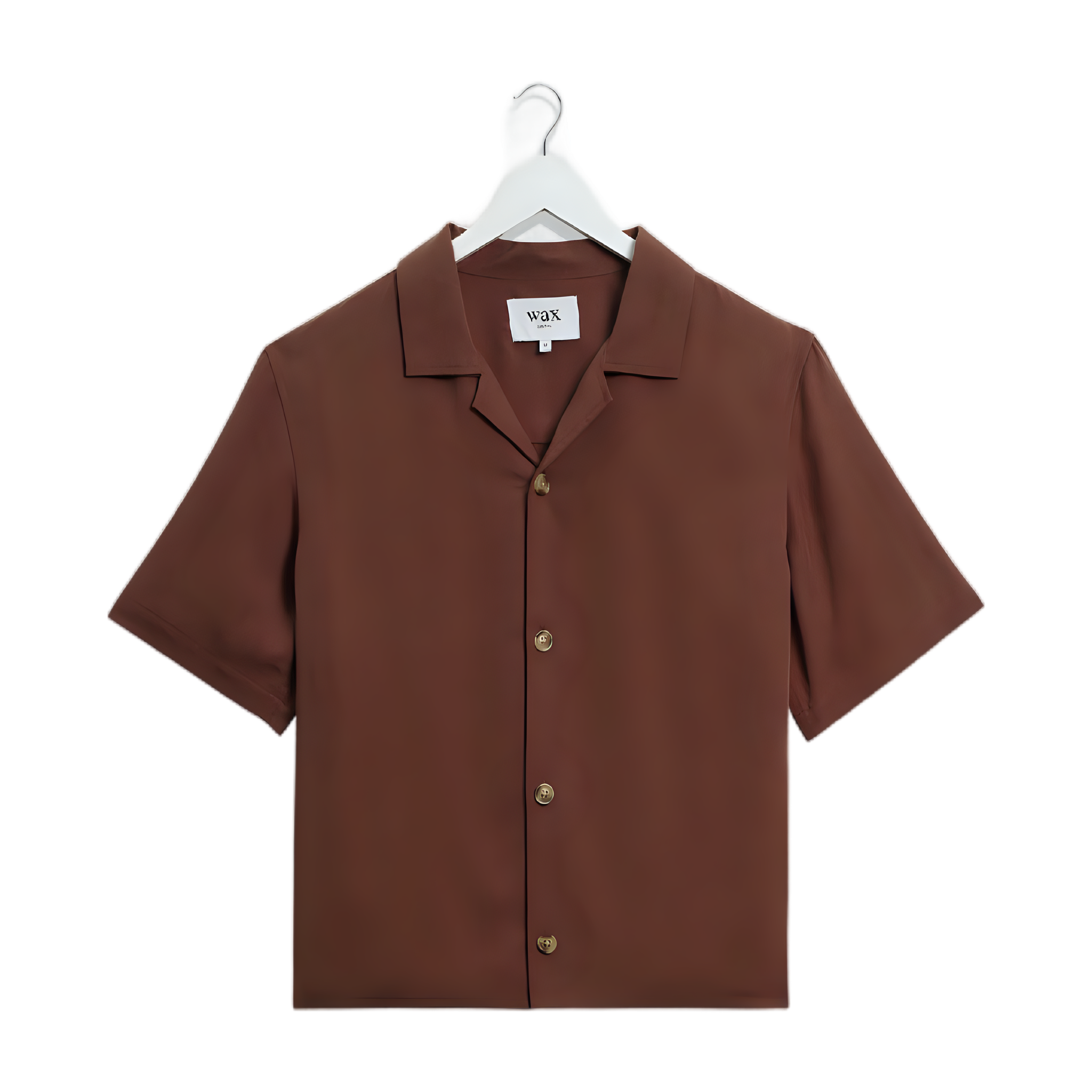 Curzon SS Shirt - Drapey Tencel Twill - Brown