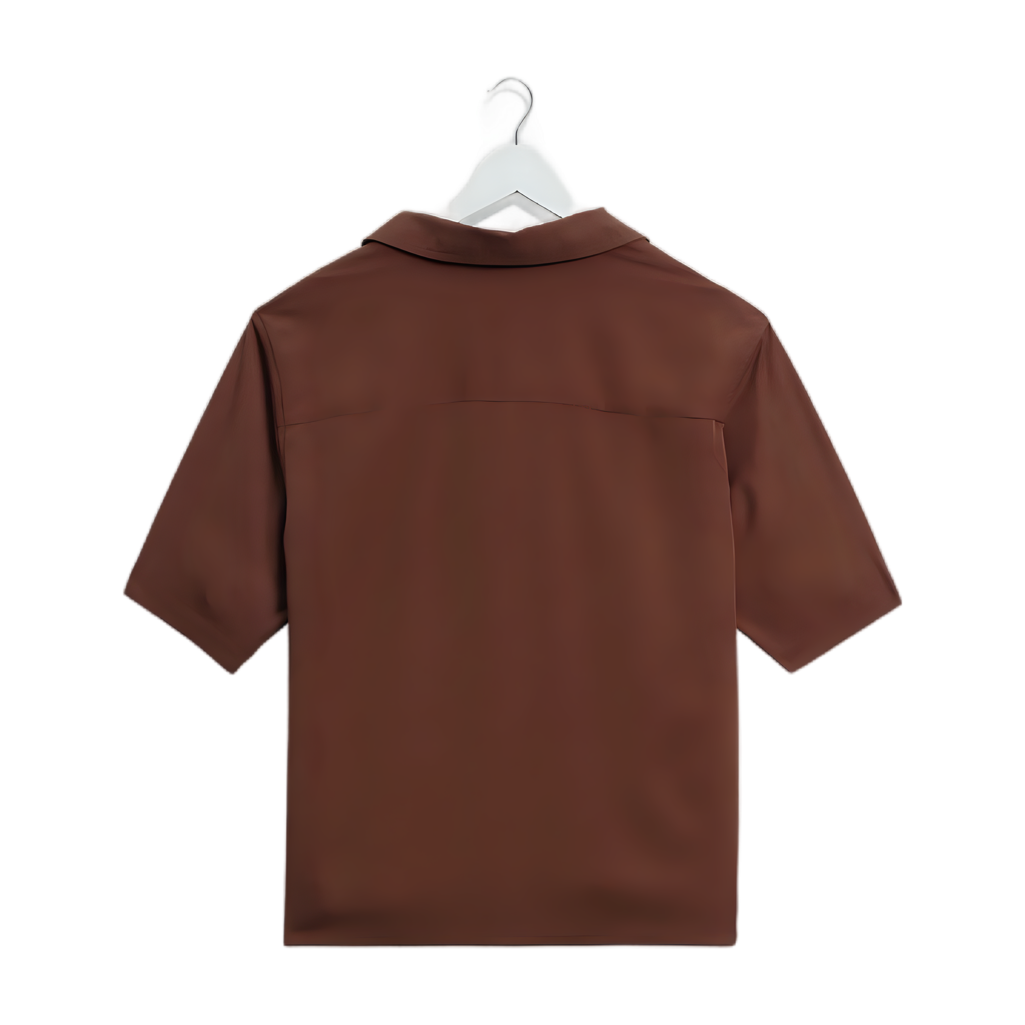 Curzon SS Shirt - Drapey Tencel Twill - Brown