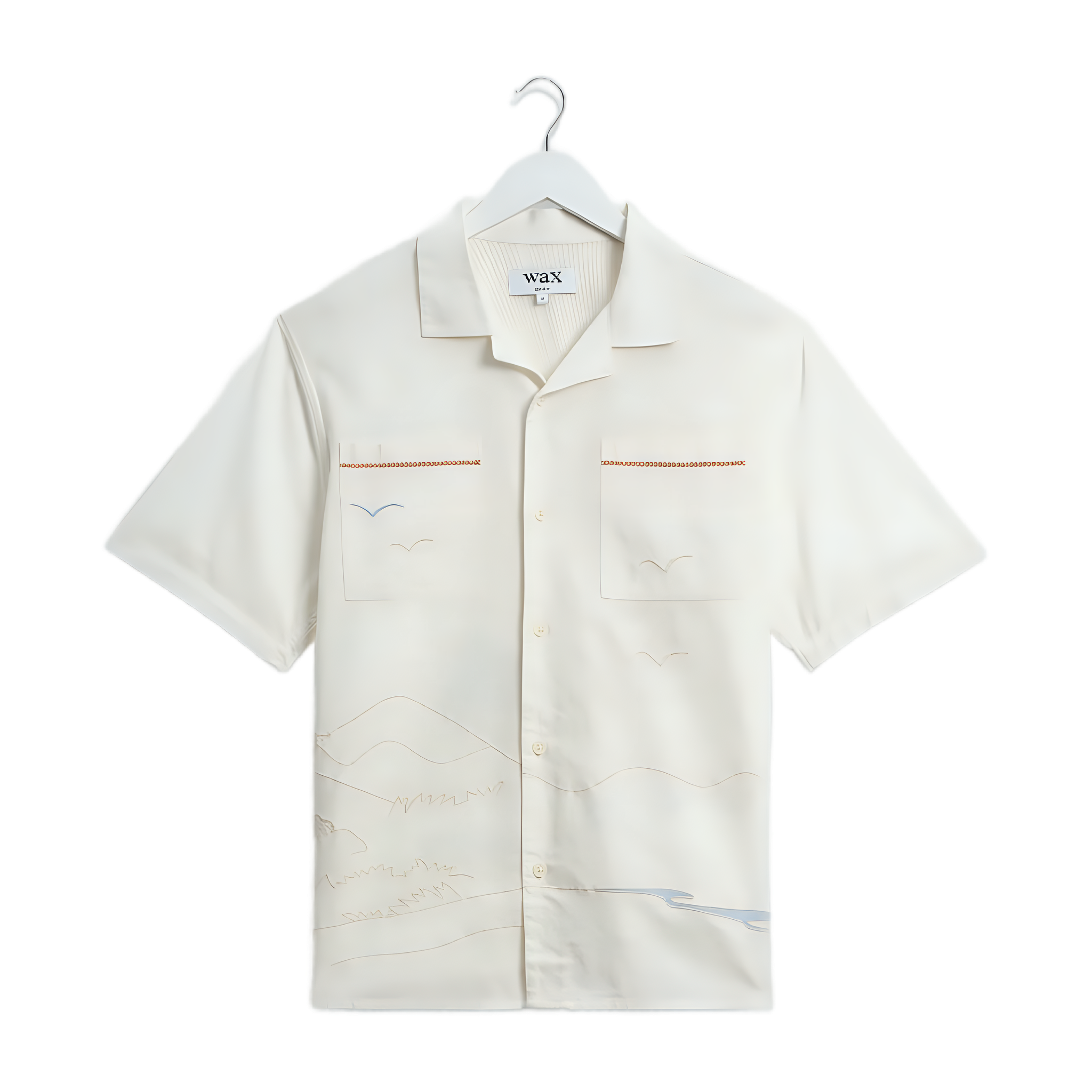 Didcot Summer Back Applique SS Shirt - Ecru