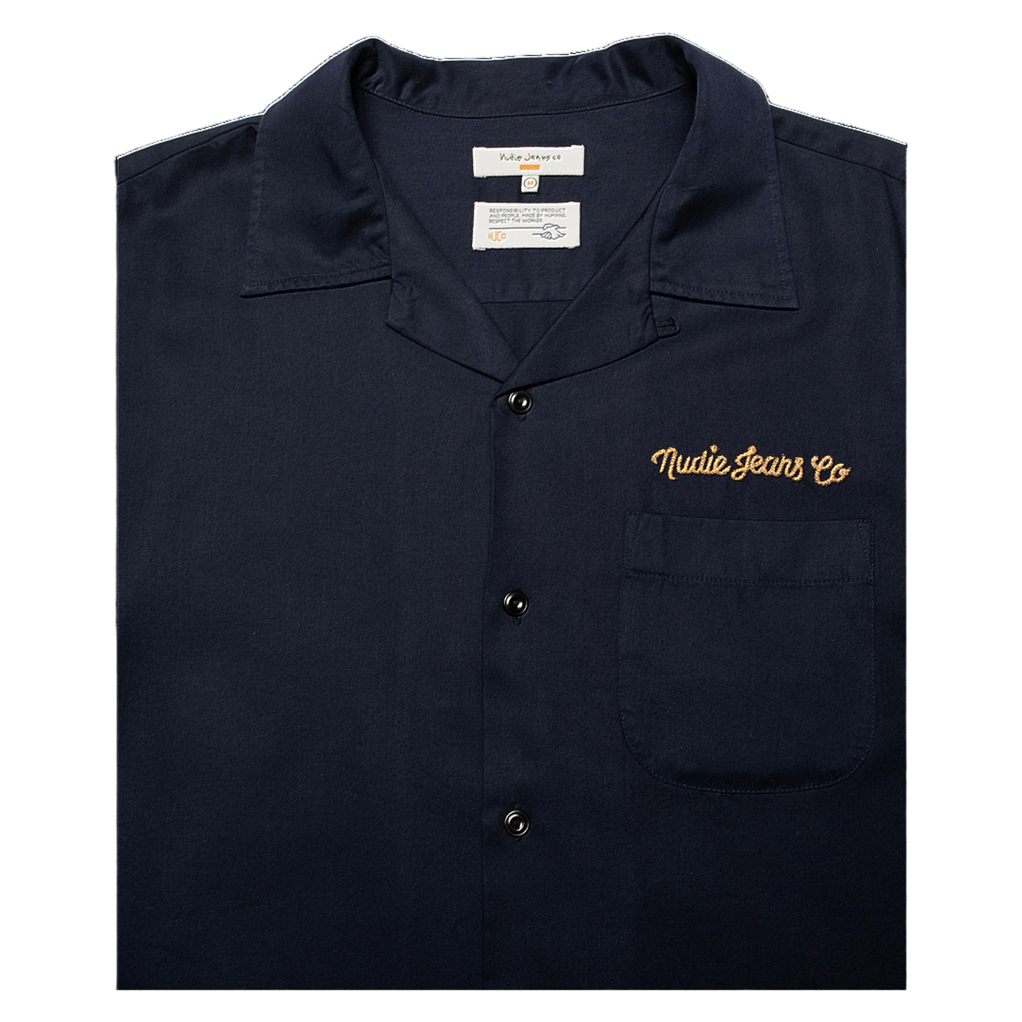 Arthur Bowling Shirt 8 Wonders - Deep Navy