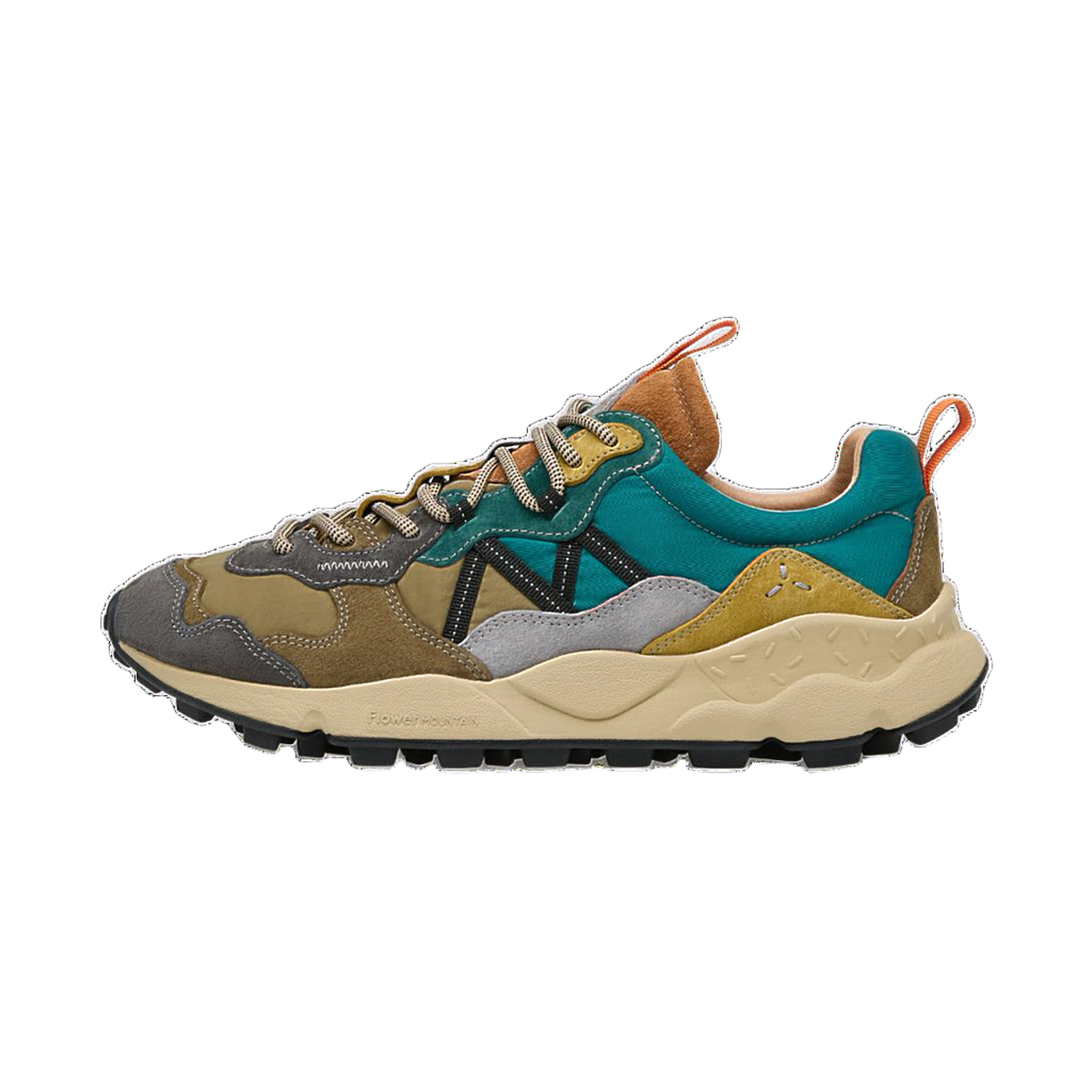 Lenzan - Suede/Nylon - Anthracite/Military/Petrol