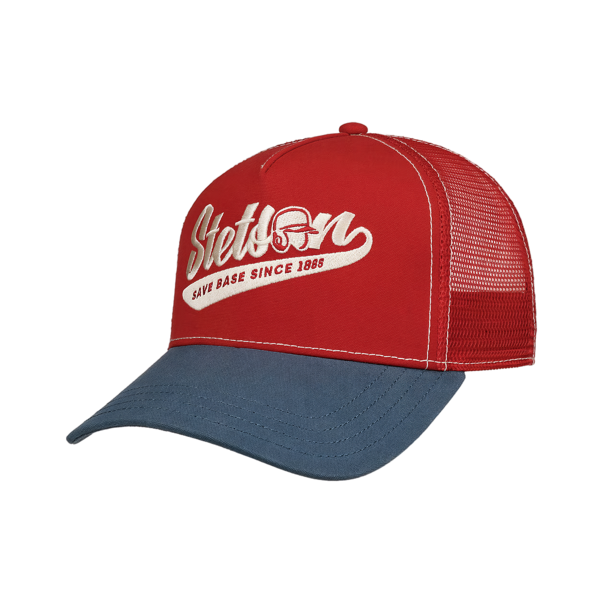 Save Base Trucker Cap - Red/Blue