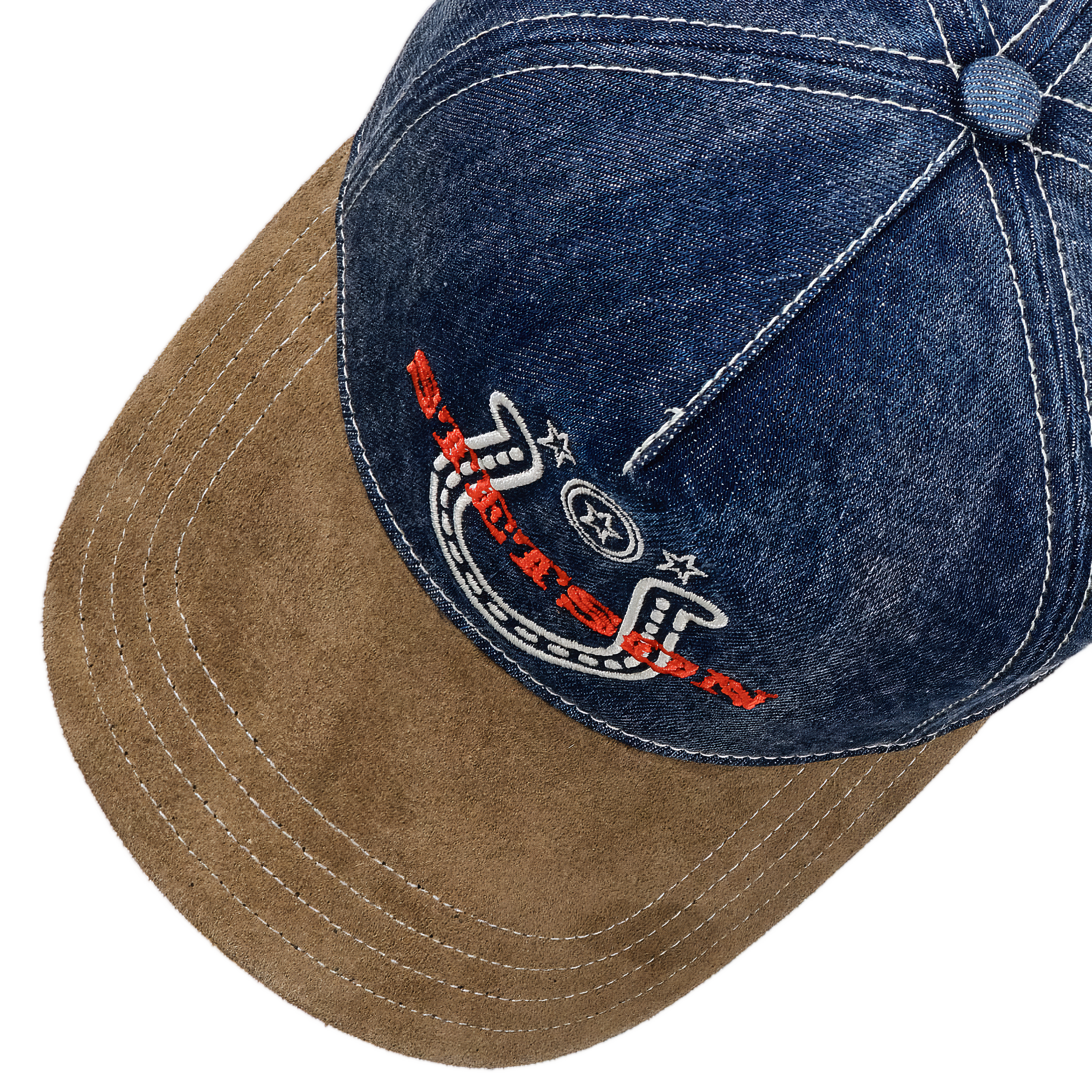 Western Denim Cap - Navy
