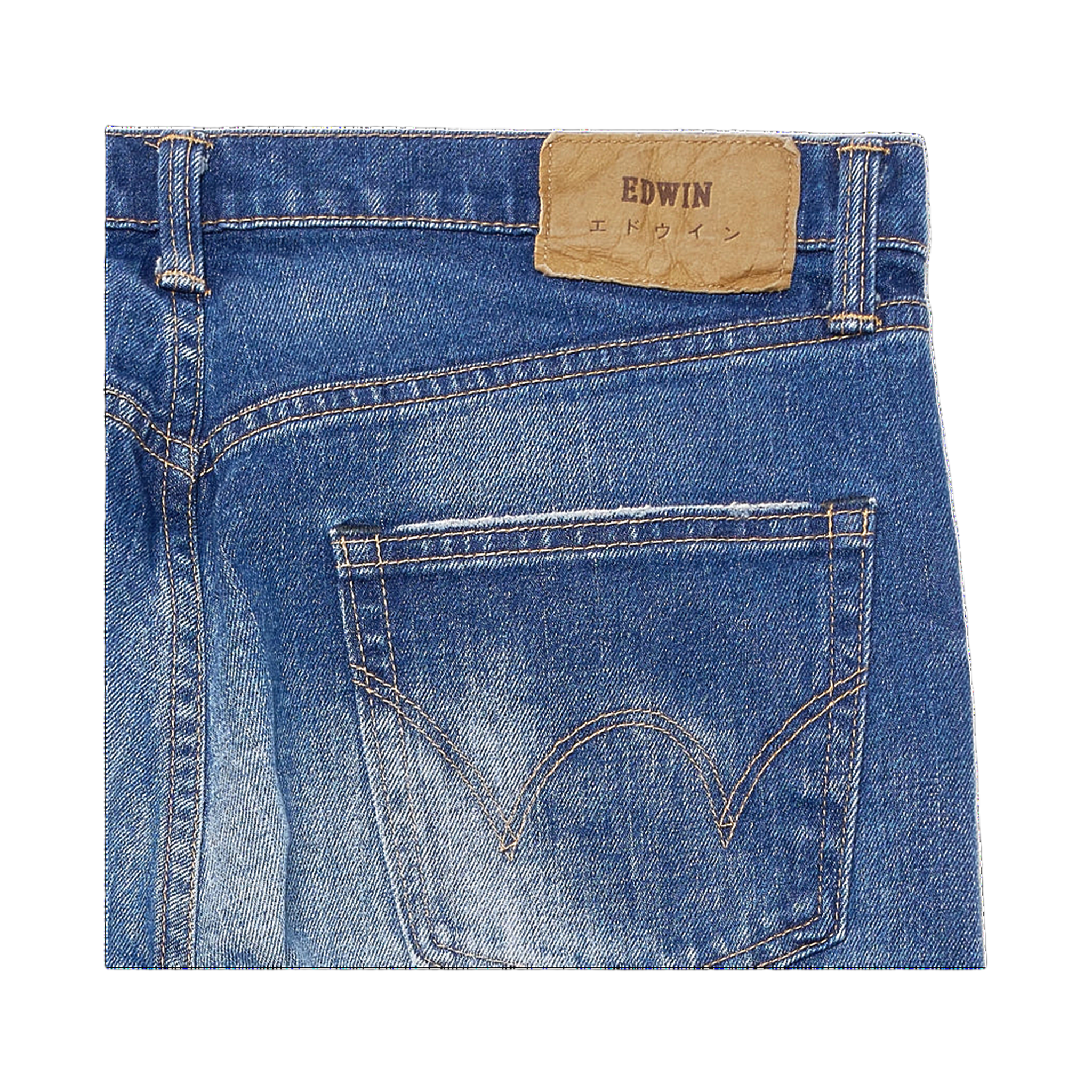 Regular Tapered Jeans - Blue, Mid Dark Used
