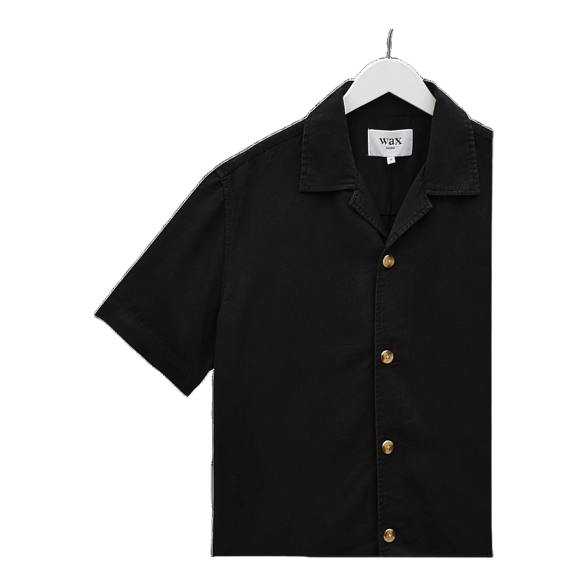 Curzon SS Shirt - Drapey Tencel Twill - Black