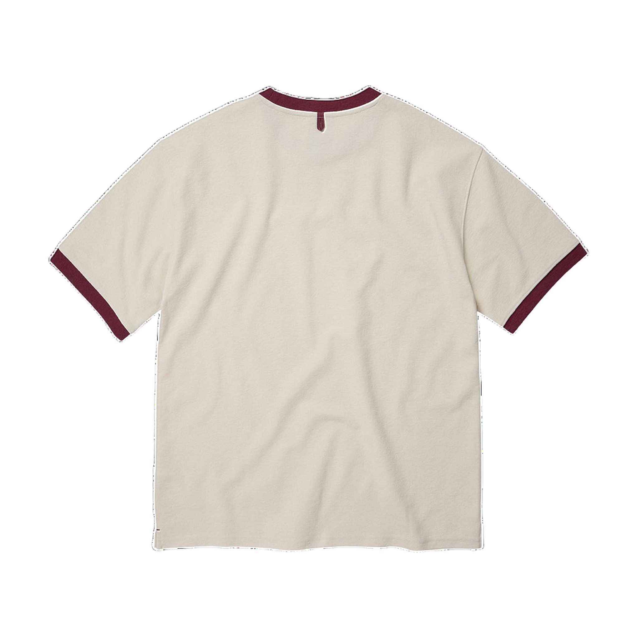 Terry Ringer Half T-Shirt - Cream