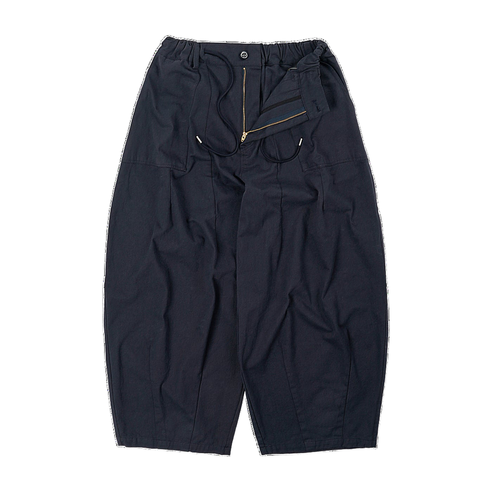 Twill Balloon Pants - Navy