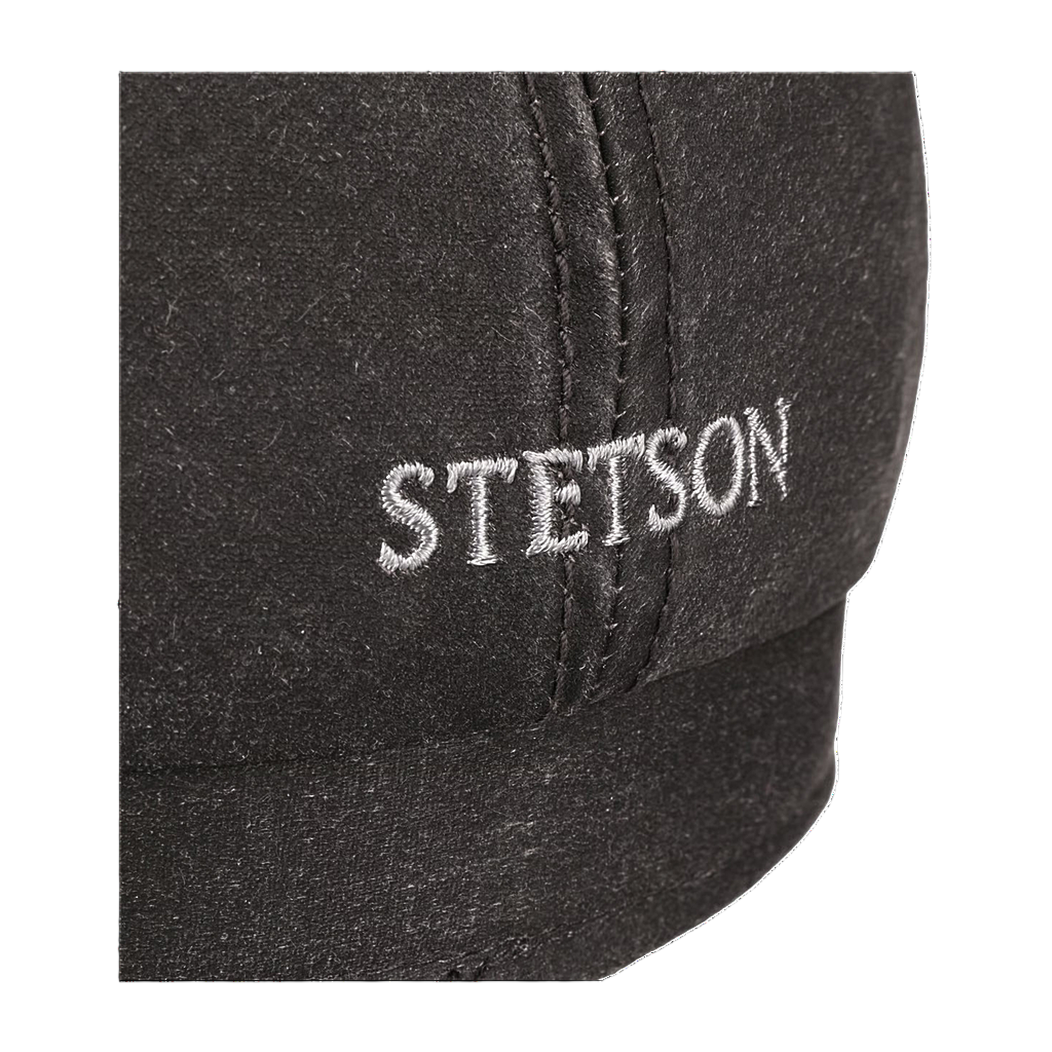 Brooklin Old Cotton Flat Cap - Black