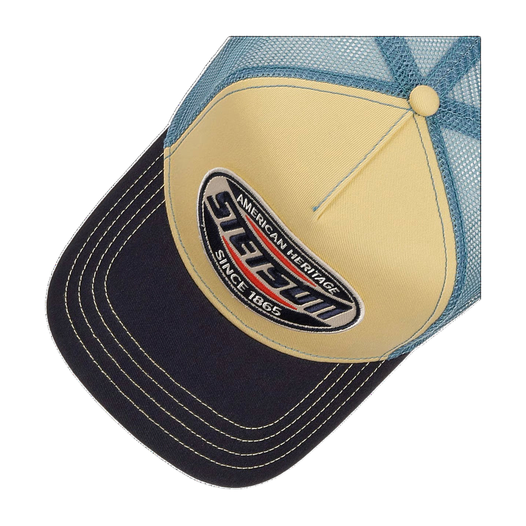 American Heritage Logo Trucker Cap - Blue
