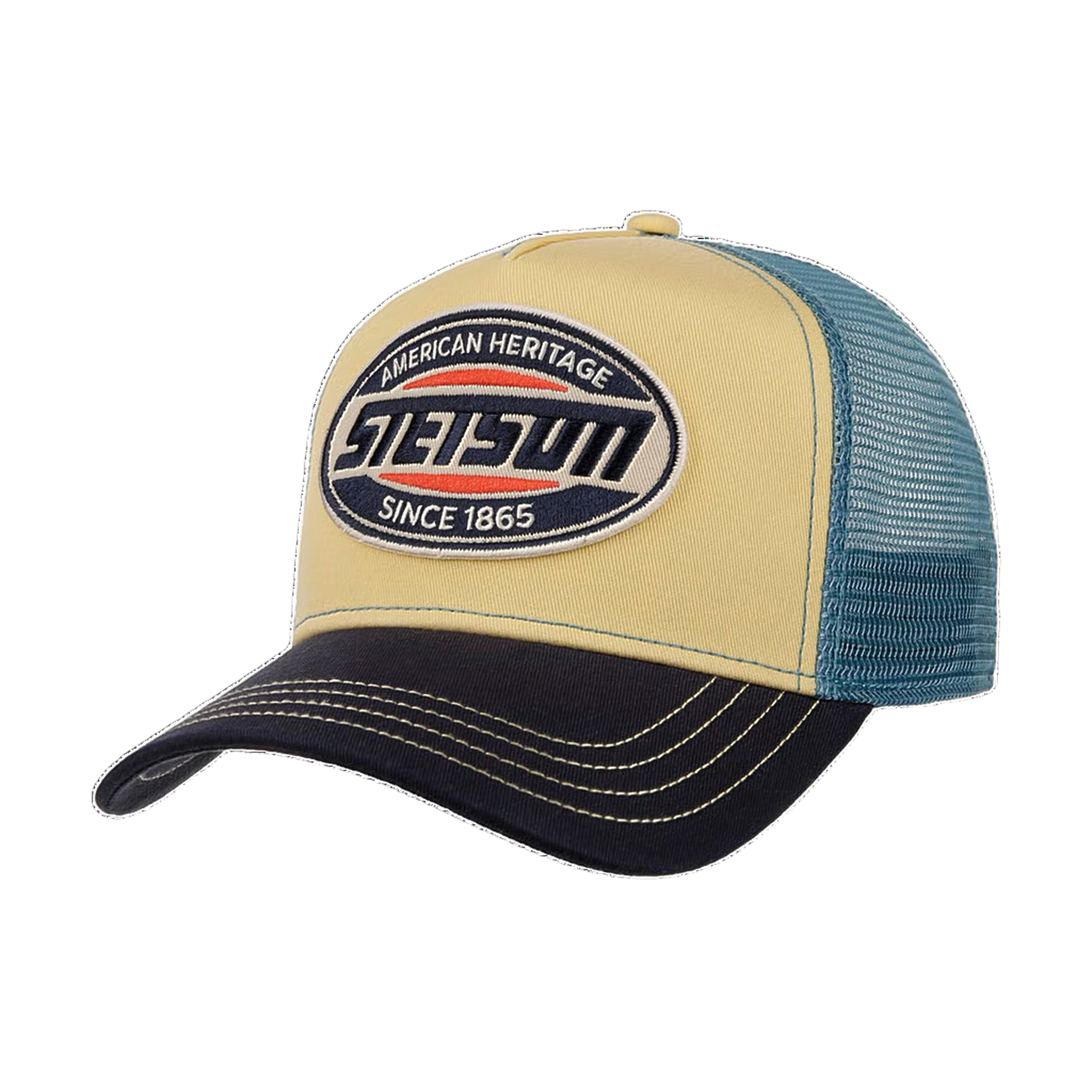 American Heritage Logo Trucker Cap - Blue