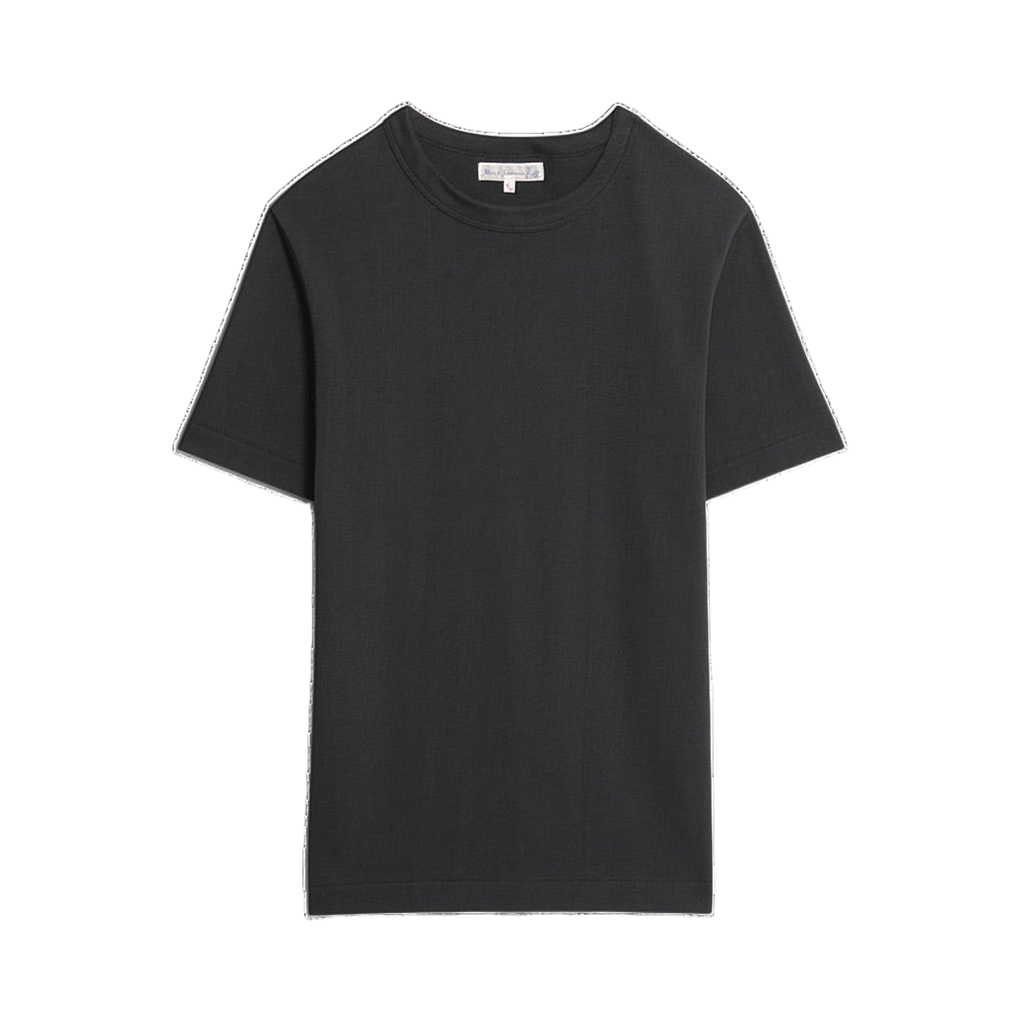 214 Loop-Wheeled Relaxed Fit Mid-Weight T-Shirt - Charcoal