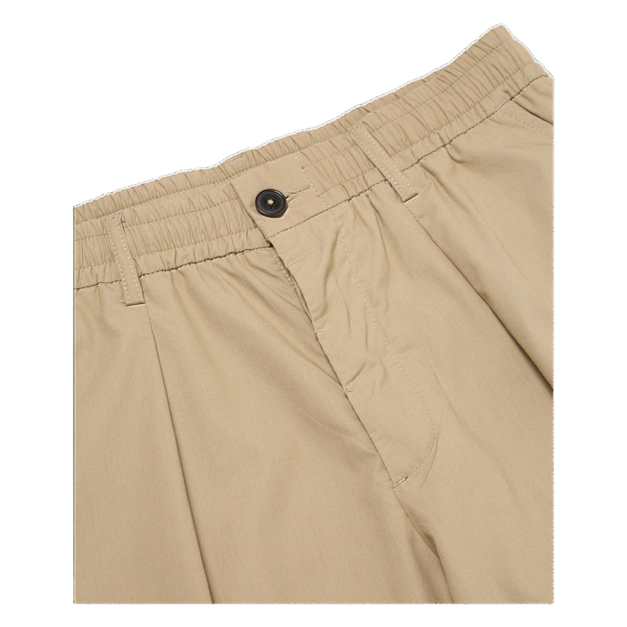 Pleated Track Pant - Recycled Polytech, Sand