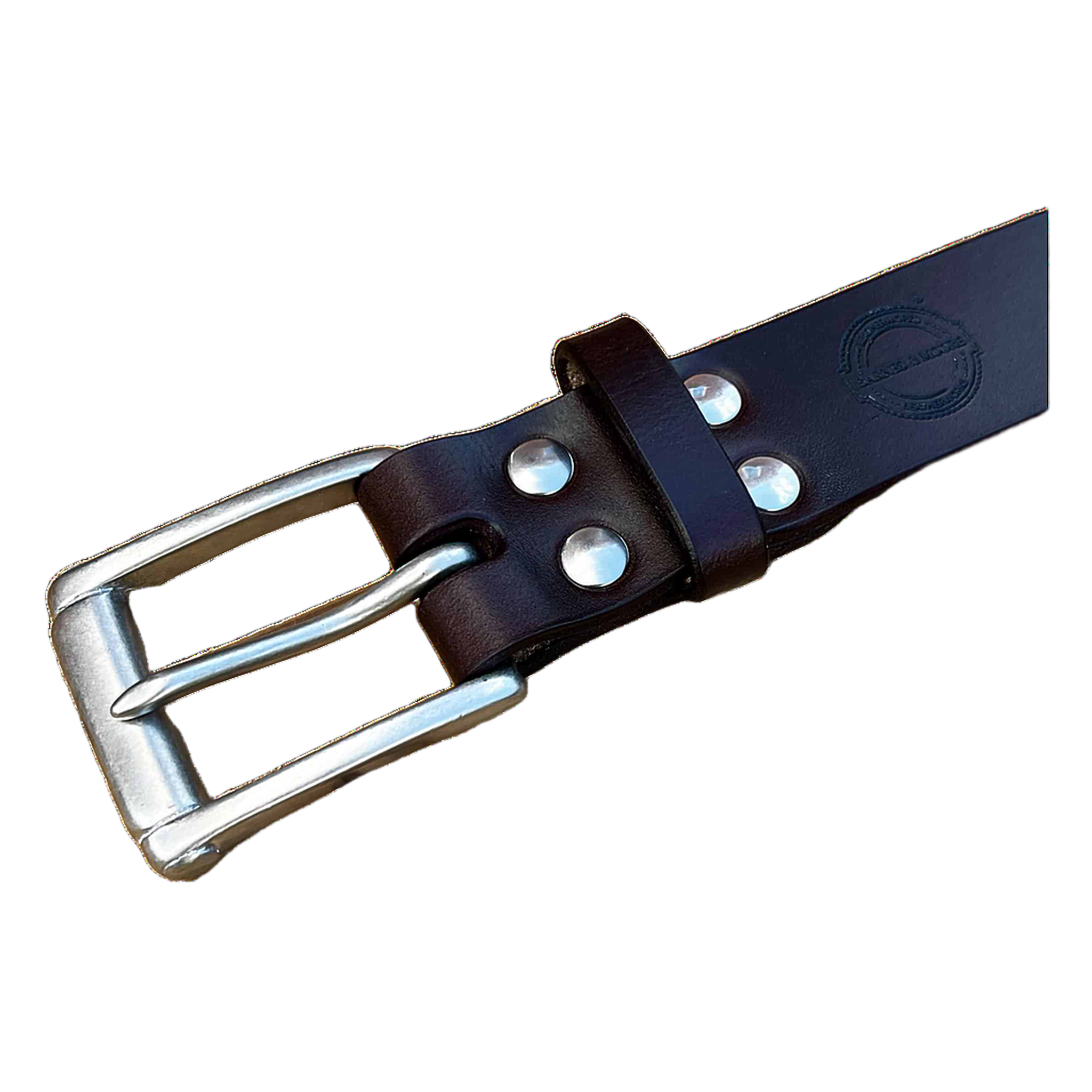 Garrison Belt - Oak Bark Leather - Oxblood/Nickel