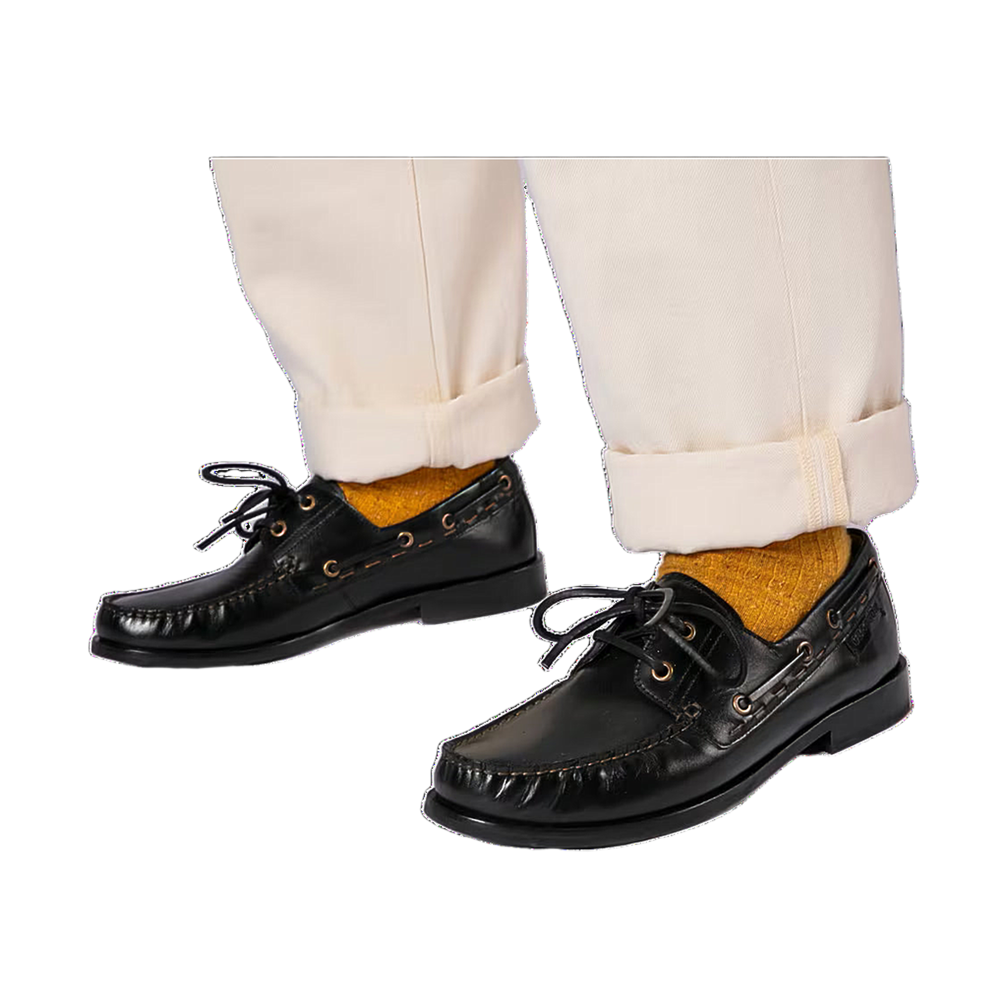 Claude Colorado Boat Shoe - Black