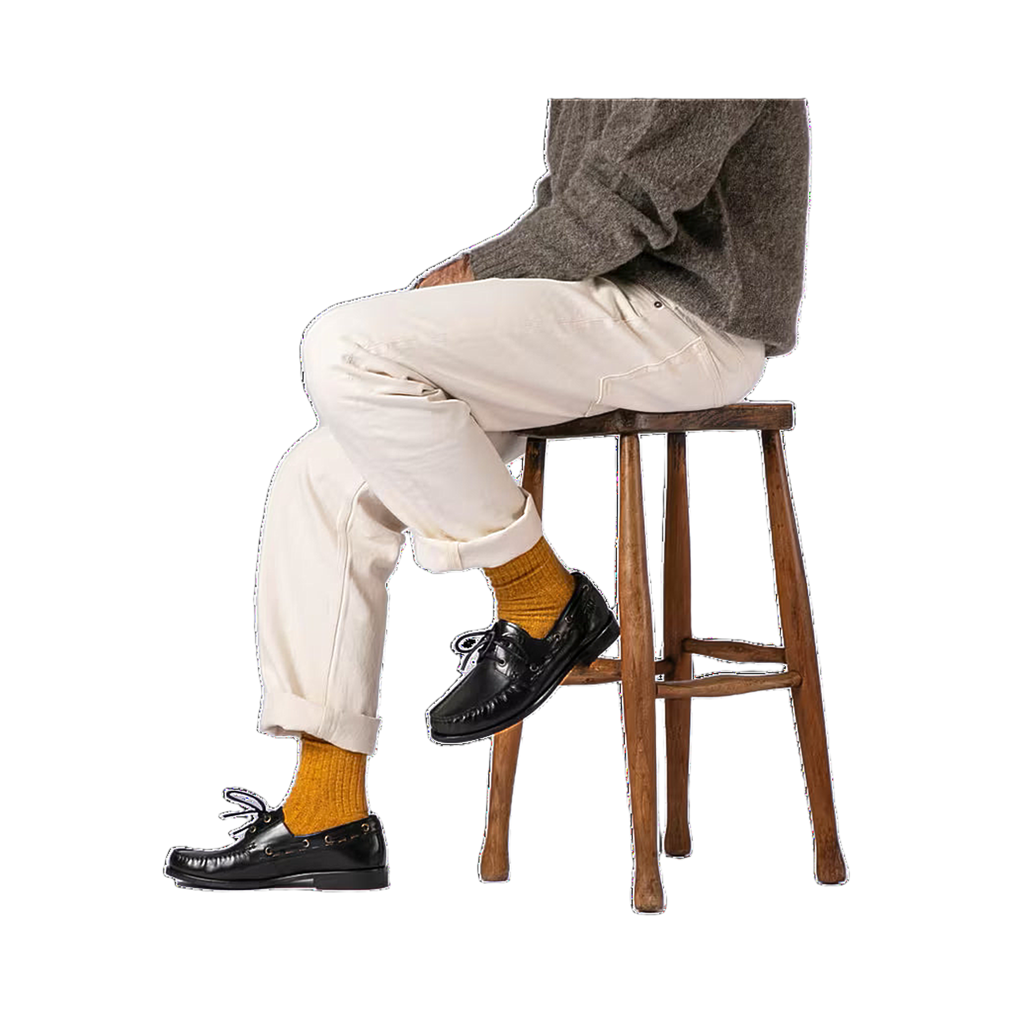 Claude Colorado Boat Shoe - Black