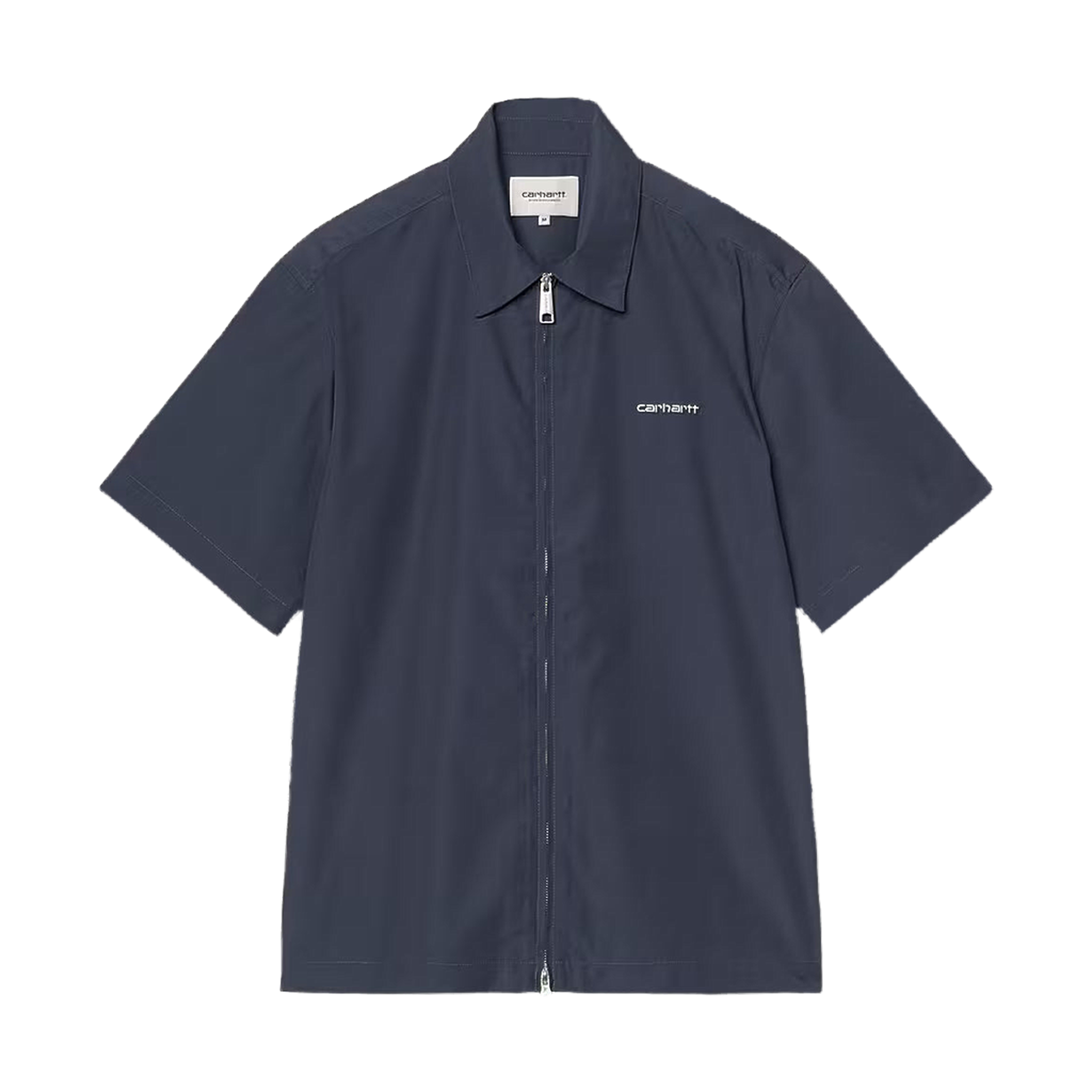 S/S Postal Zip Shirt - Blue/Wax