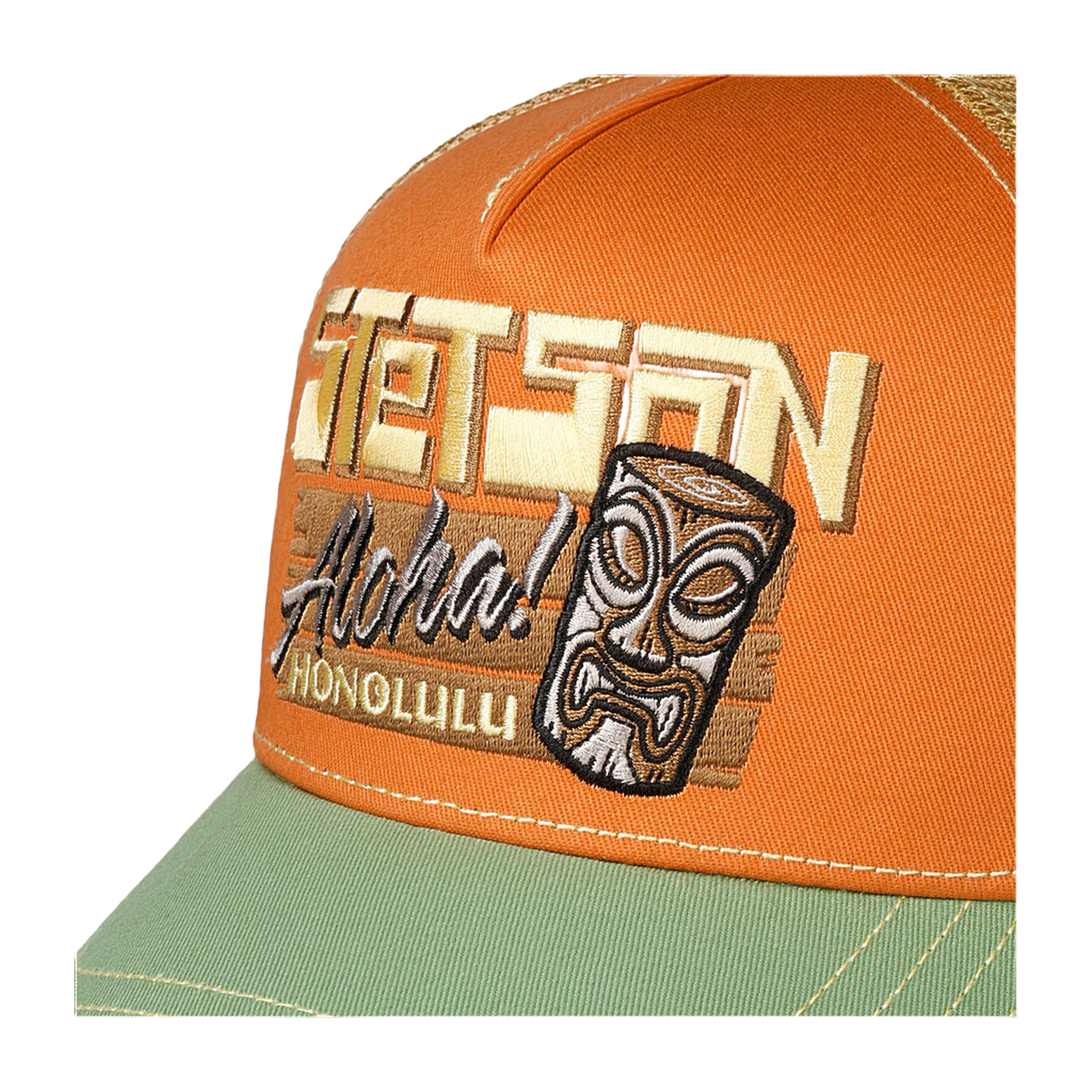 Aloha Honolulu Trucker Cap - Orange