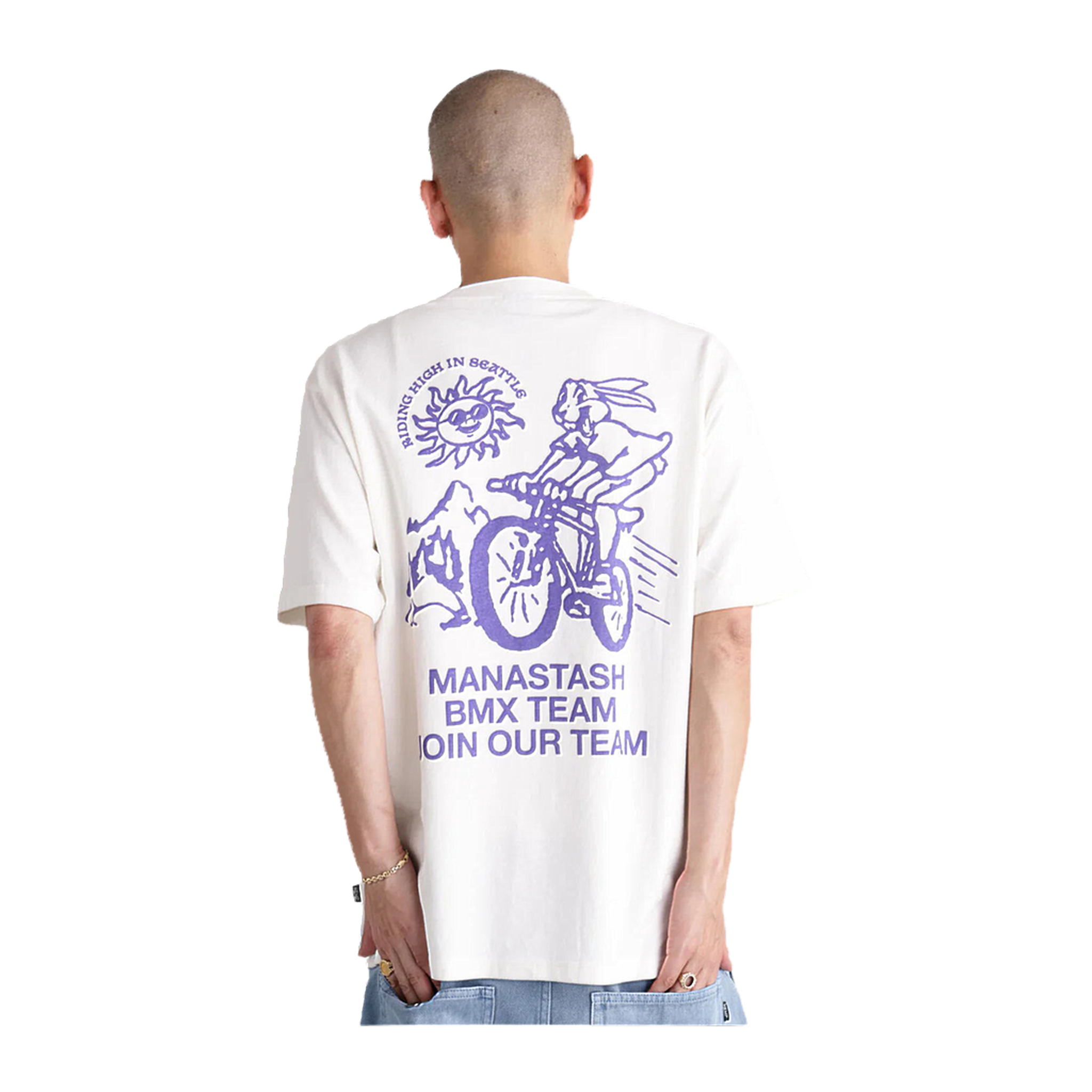 Hemp Tee BMX - White