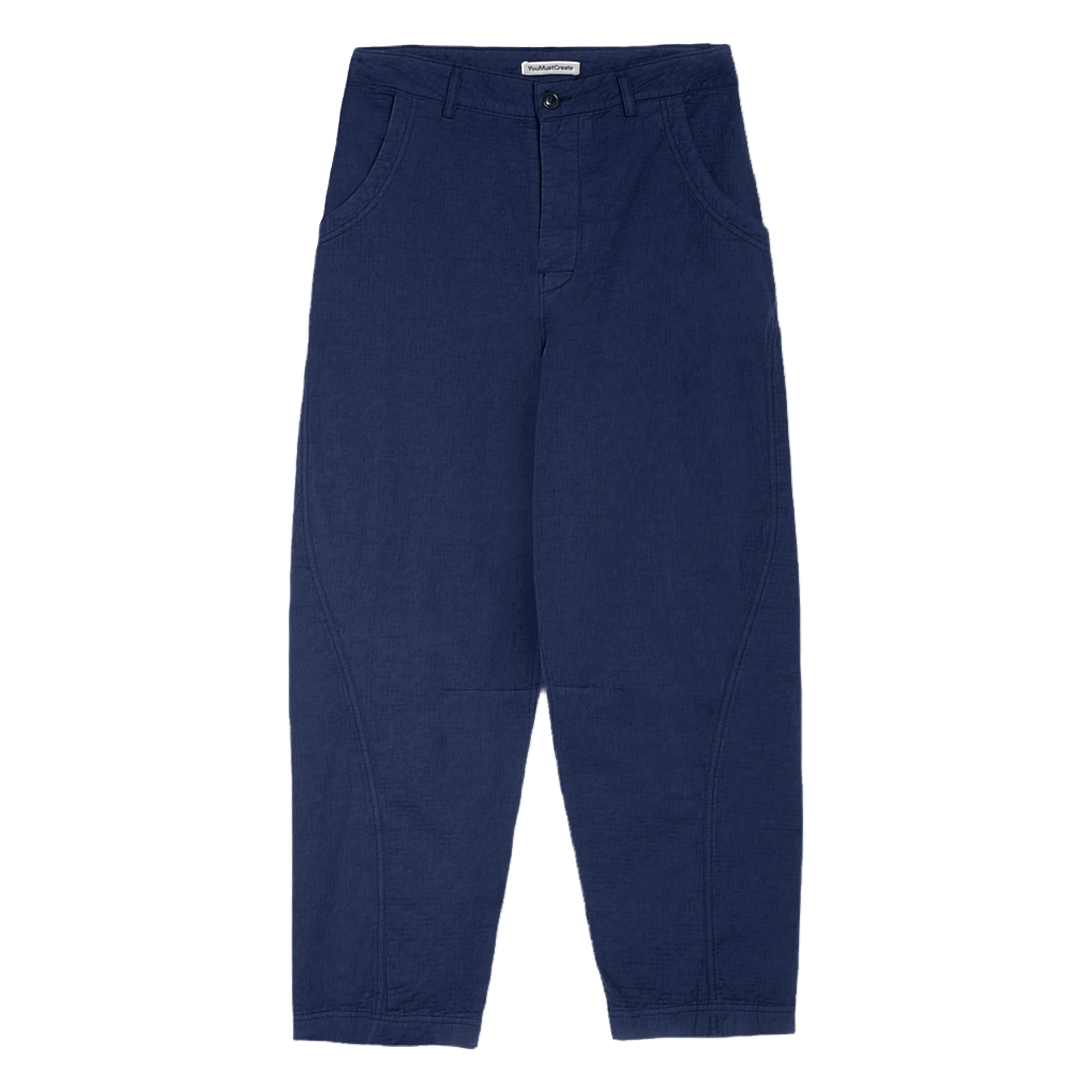 Twisted Seam Trouser - Blue