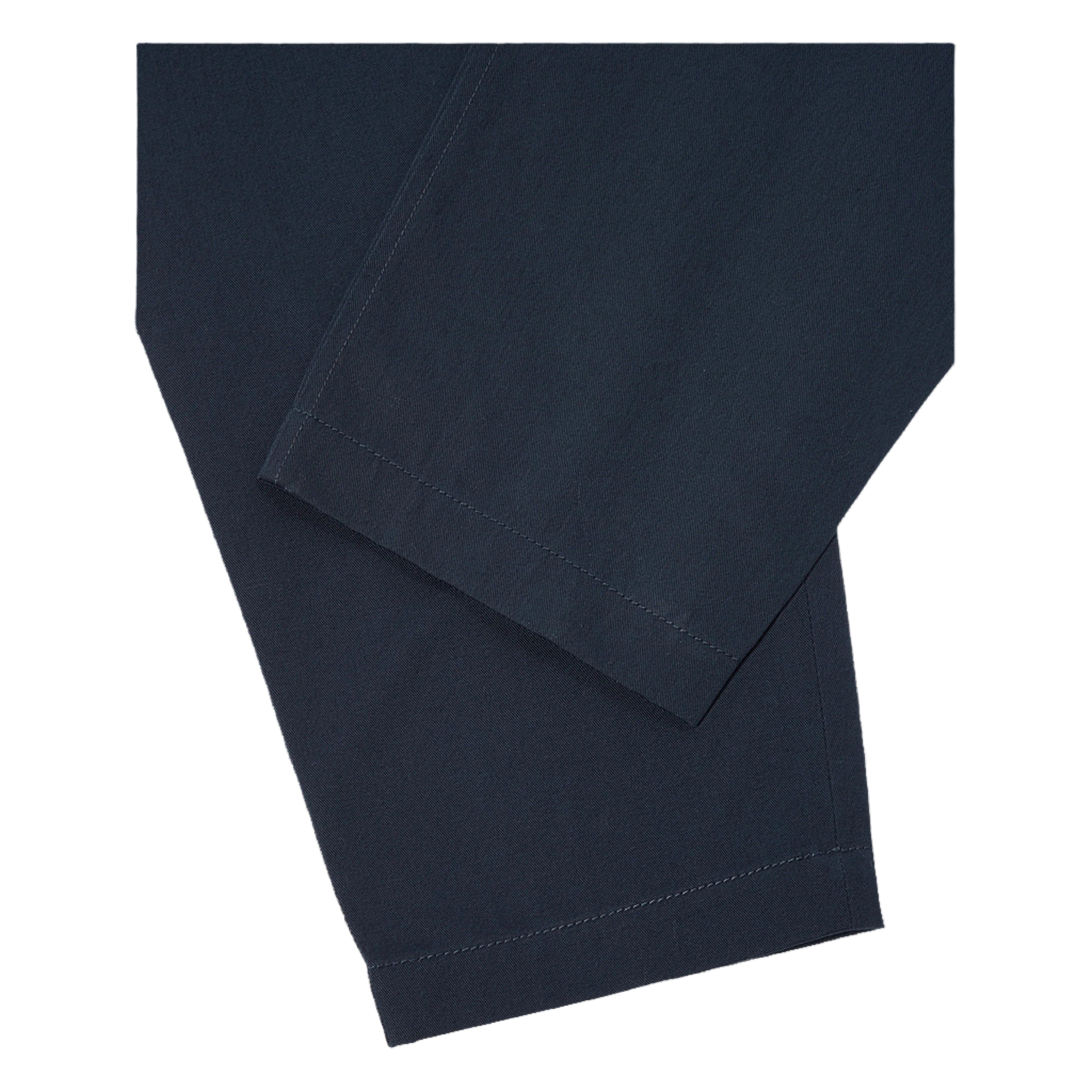 Twill Pleated Track Pant - Navy