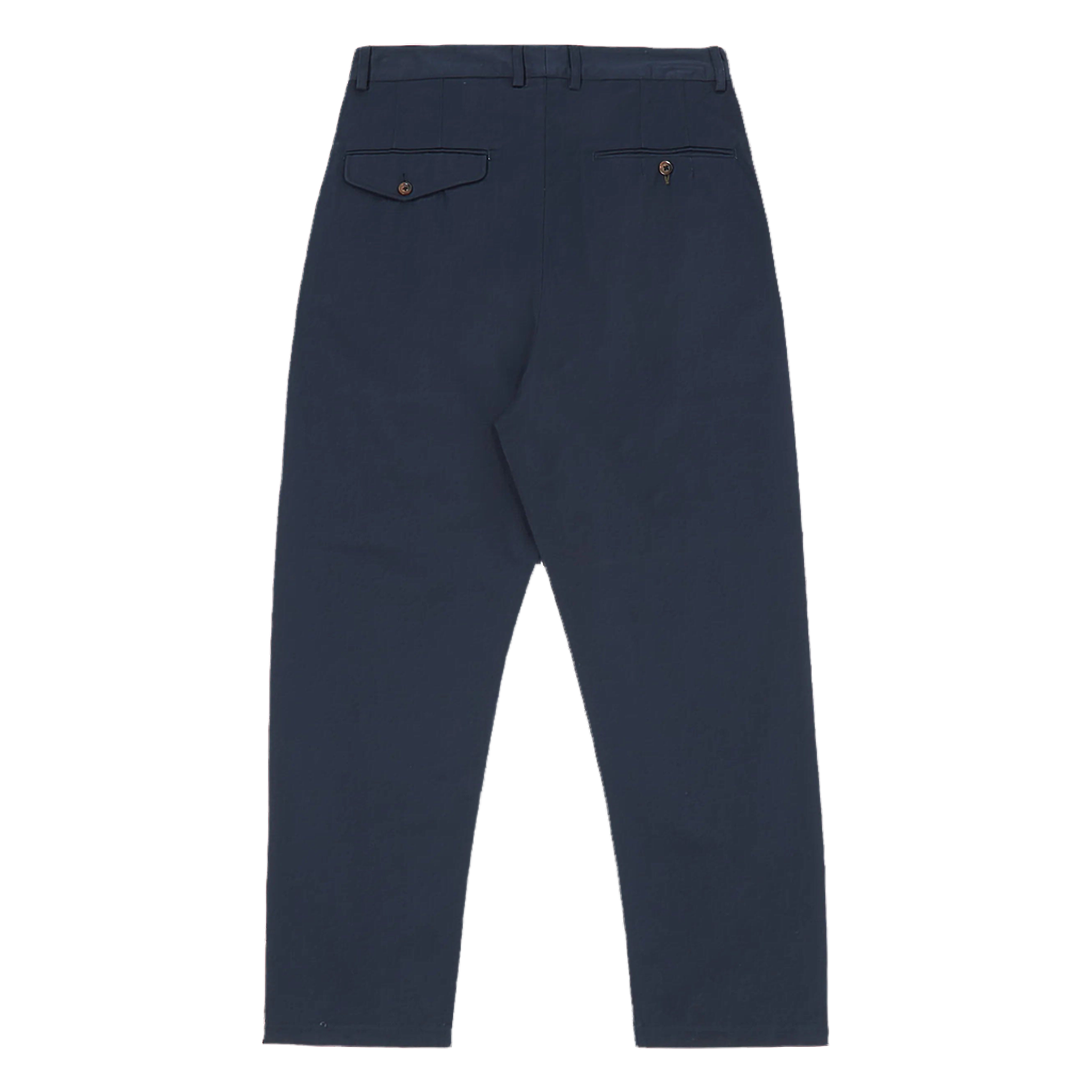 Twill Double Pleat Pant - Navy