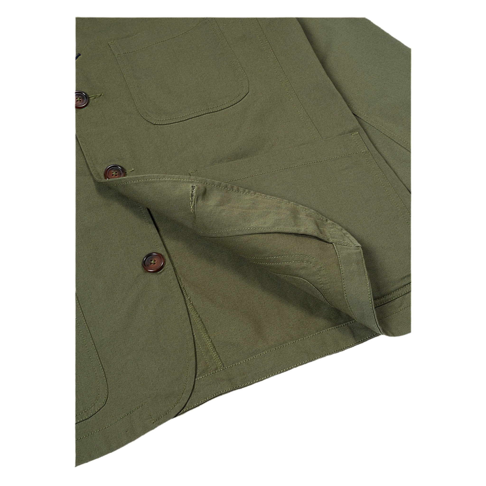 Twill Bakers Jacket - Light Olive