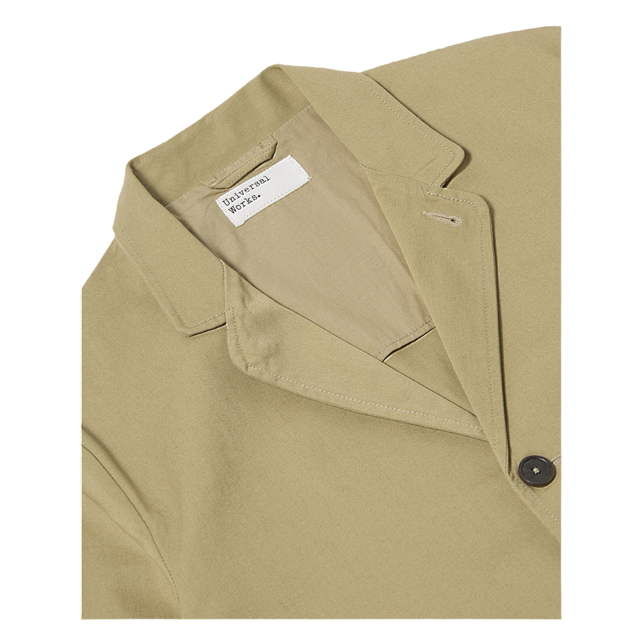 Twill Three Button Jacket - Sand