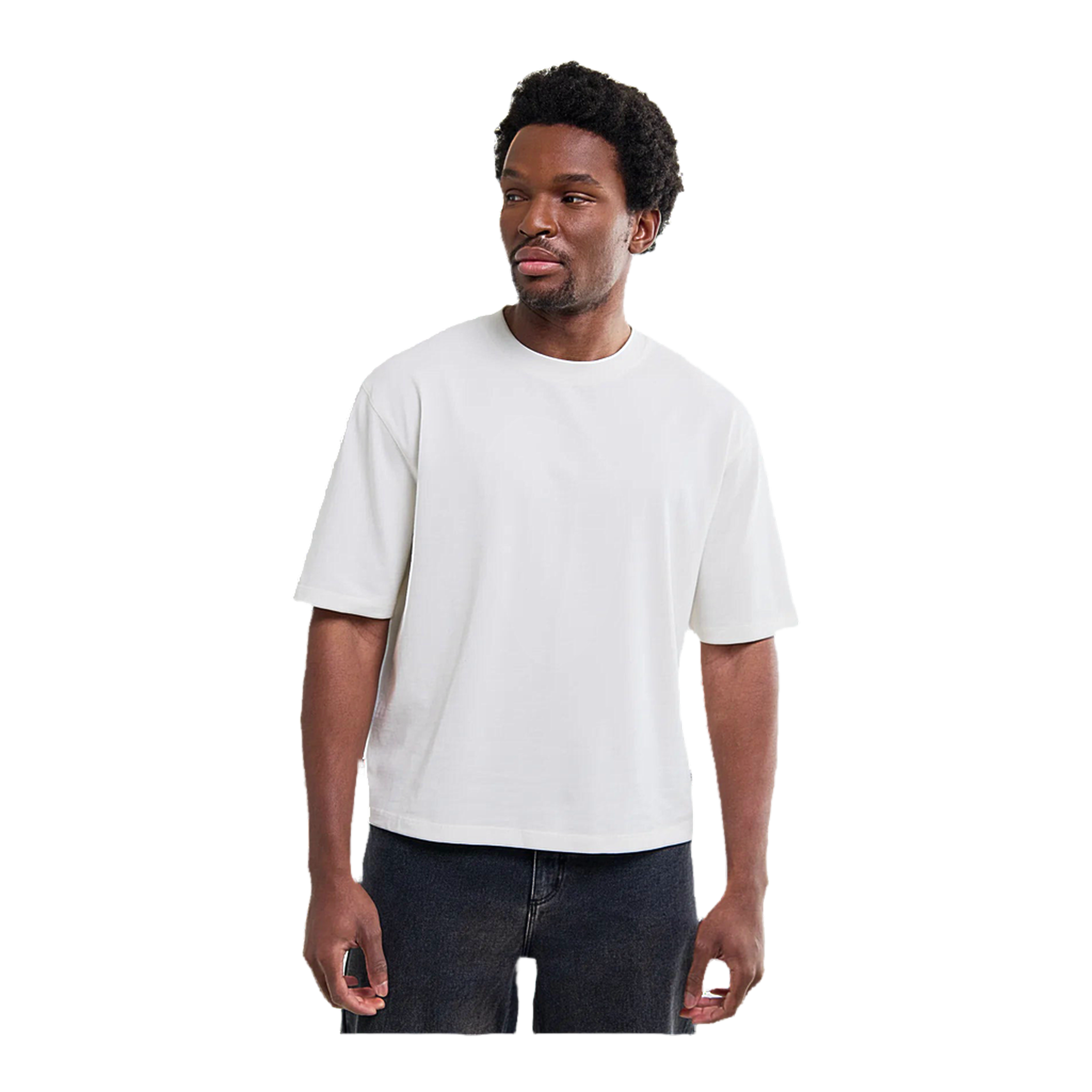 Mark Crop S/S T-Shirt - Off White