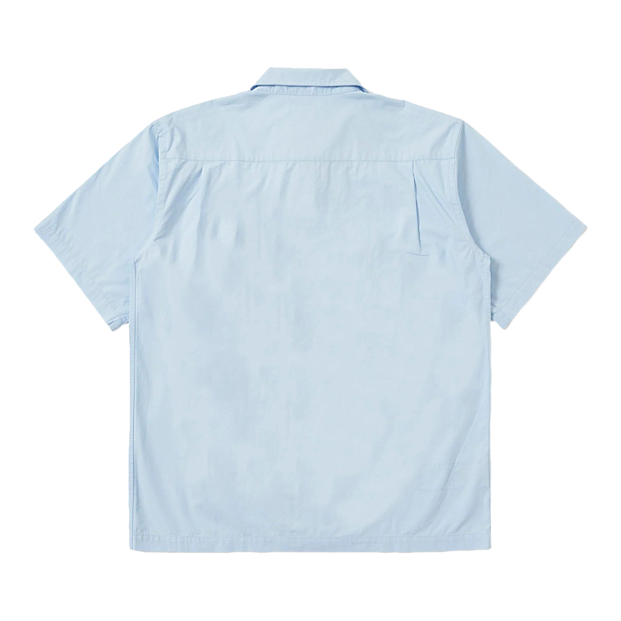 Paper Touch Cotton S/S Fatigue Shirt - Sky Blue