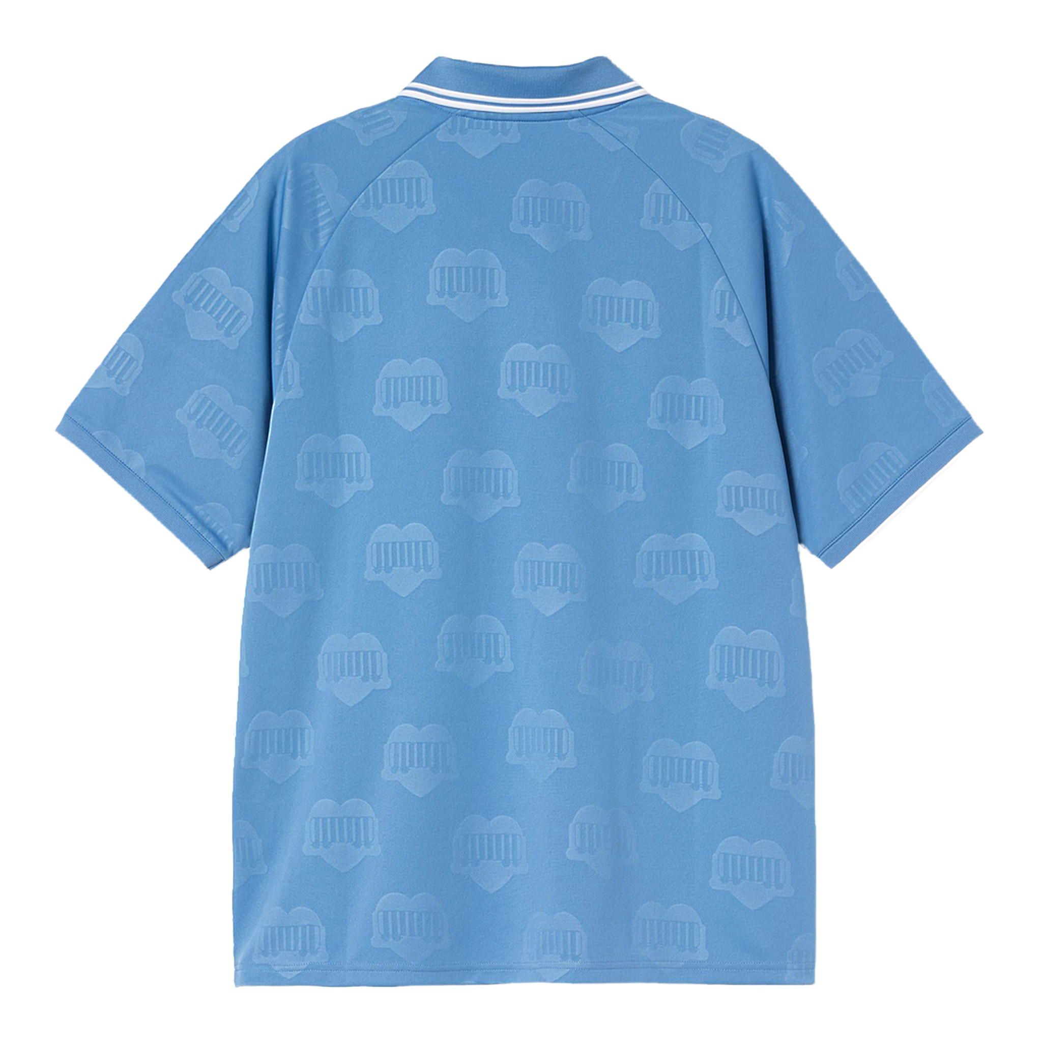 S/S Terrace Football T-Shirt Heart Train Jacquard - Curacao
