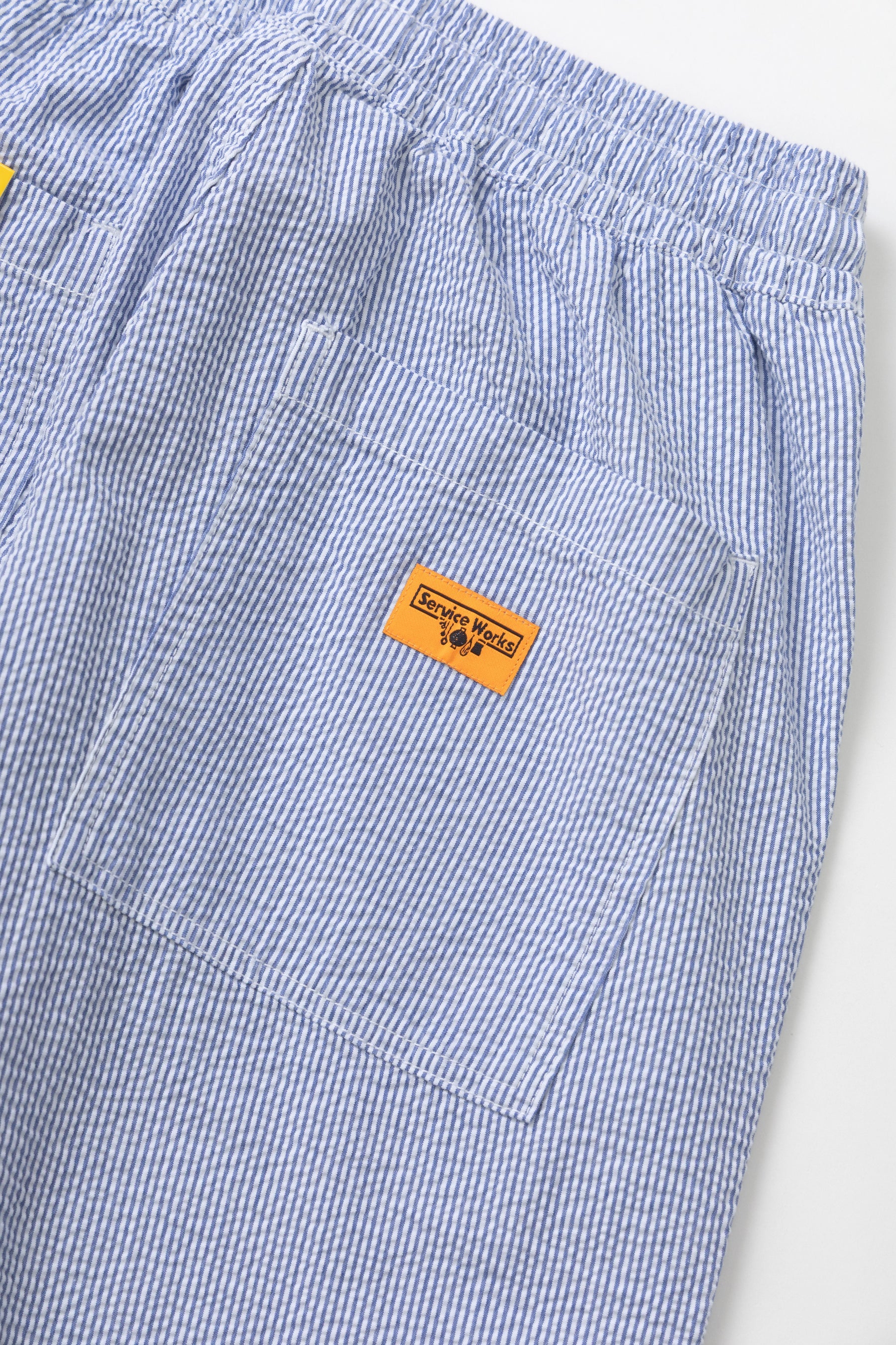 Seersucker Chef pant - Navy Stripe