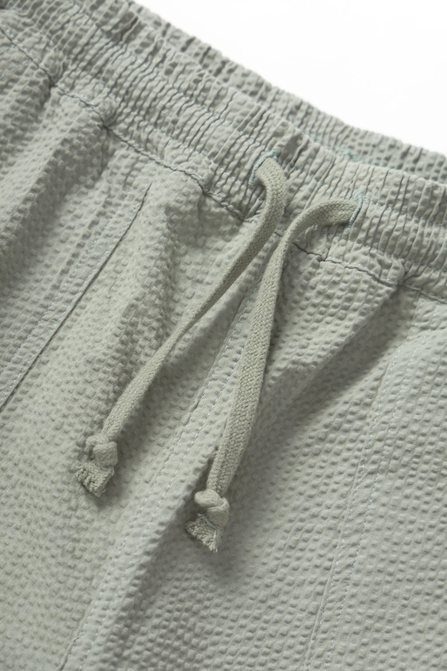 Seersucker Chef Shorts - Sage